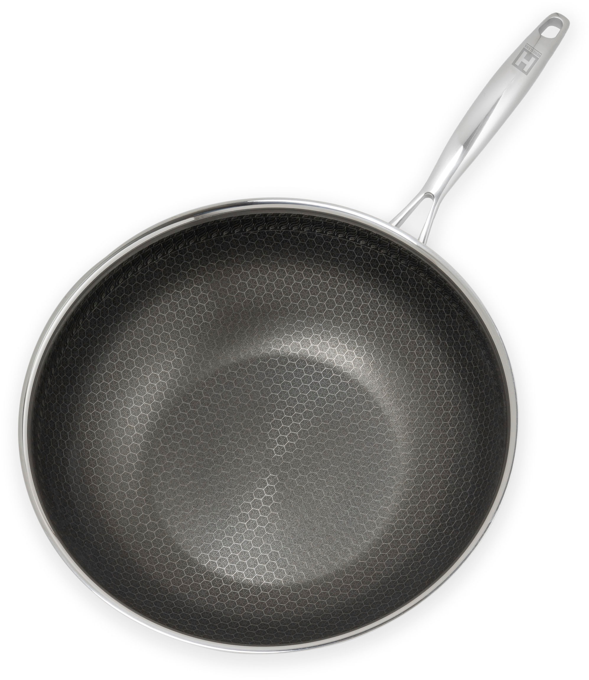 HENSSLERS Wok Edelstahl 1 tlg. 3-Schicht Materia, Wabenstruktur und Antihaf günstig online kaufen