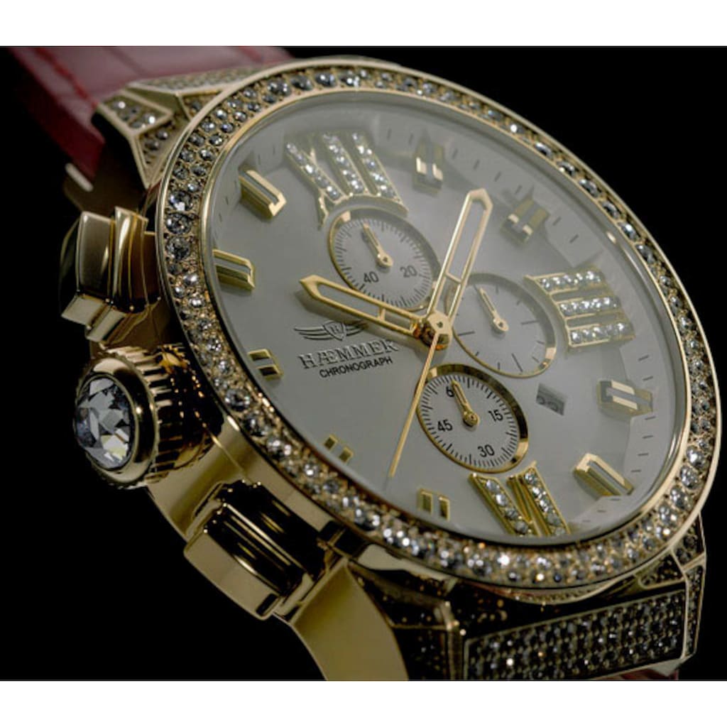 HAEMMER GERMANY Chronograph »FANNY, E-032«, Armbanduhr, Quarzuhr, Damenuhr