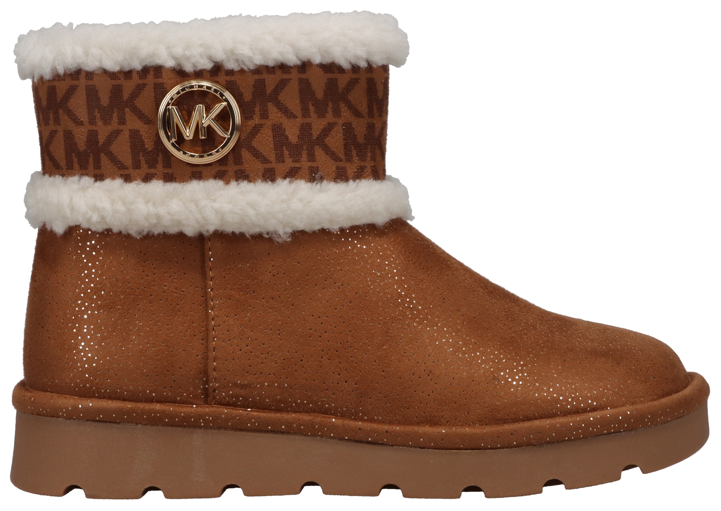 MICHAEL KORS KIDS Winterboots "LUXY LAURINDA 2", Schlupfboots, Winterstiefel, Snowboots mit Metall Logo und Glitzer