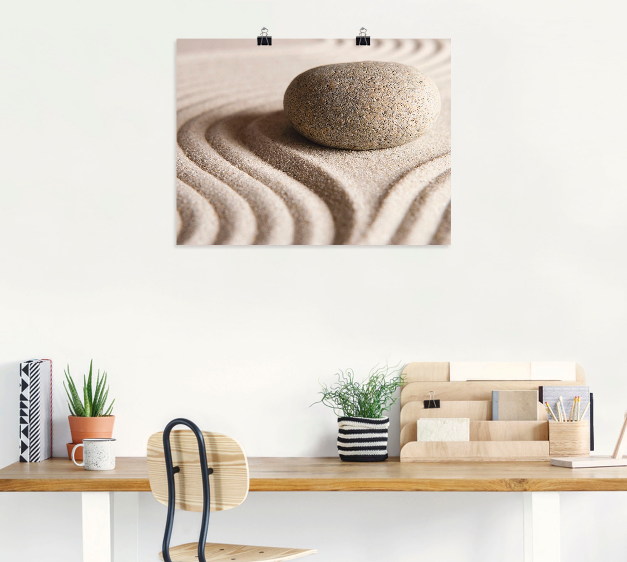 Artland Wandbild »Zen Stein«, Zen, (1 St.), als Leinwandbild, Poster in verschied. Größen