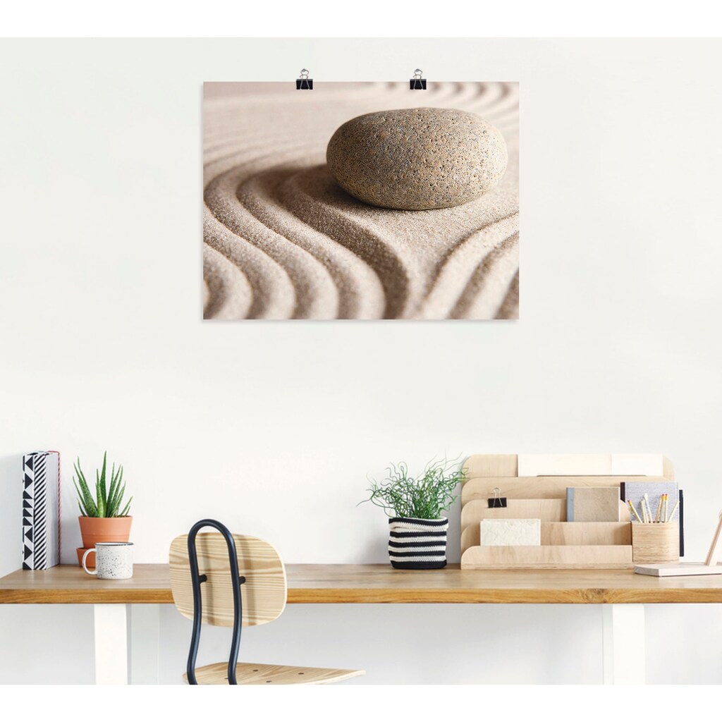 Artland Wandbild »Zen Stein«, Zen, (1 St.)