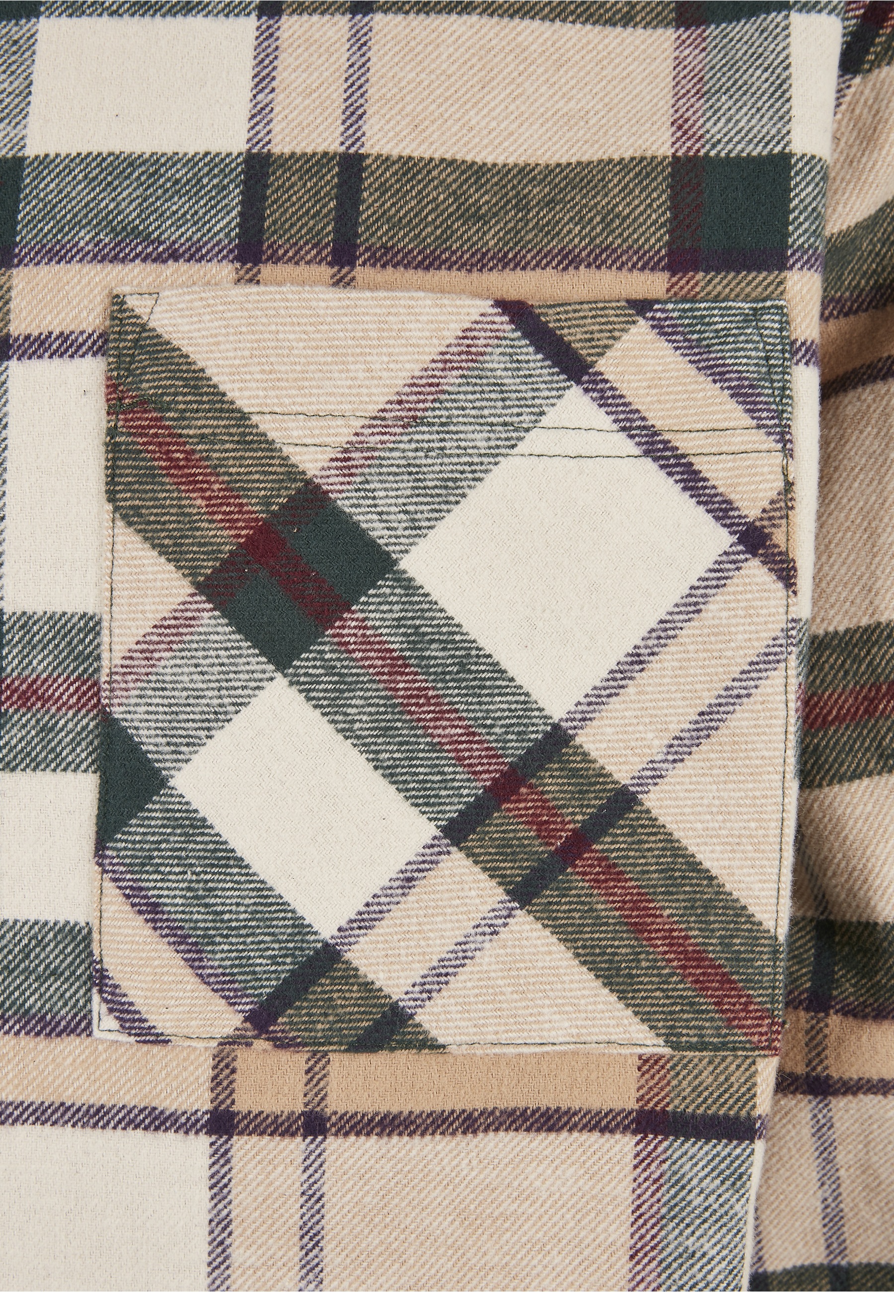URBAN CLASSICS Langarmhemd »Urban Classics Herren Checked Mountain Shirt« 1 Stk.