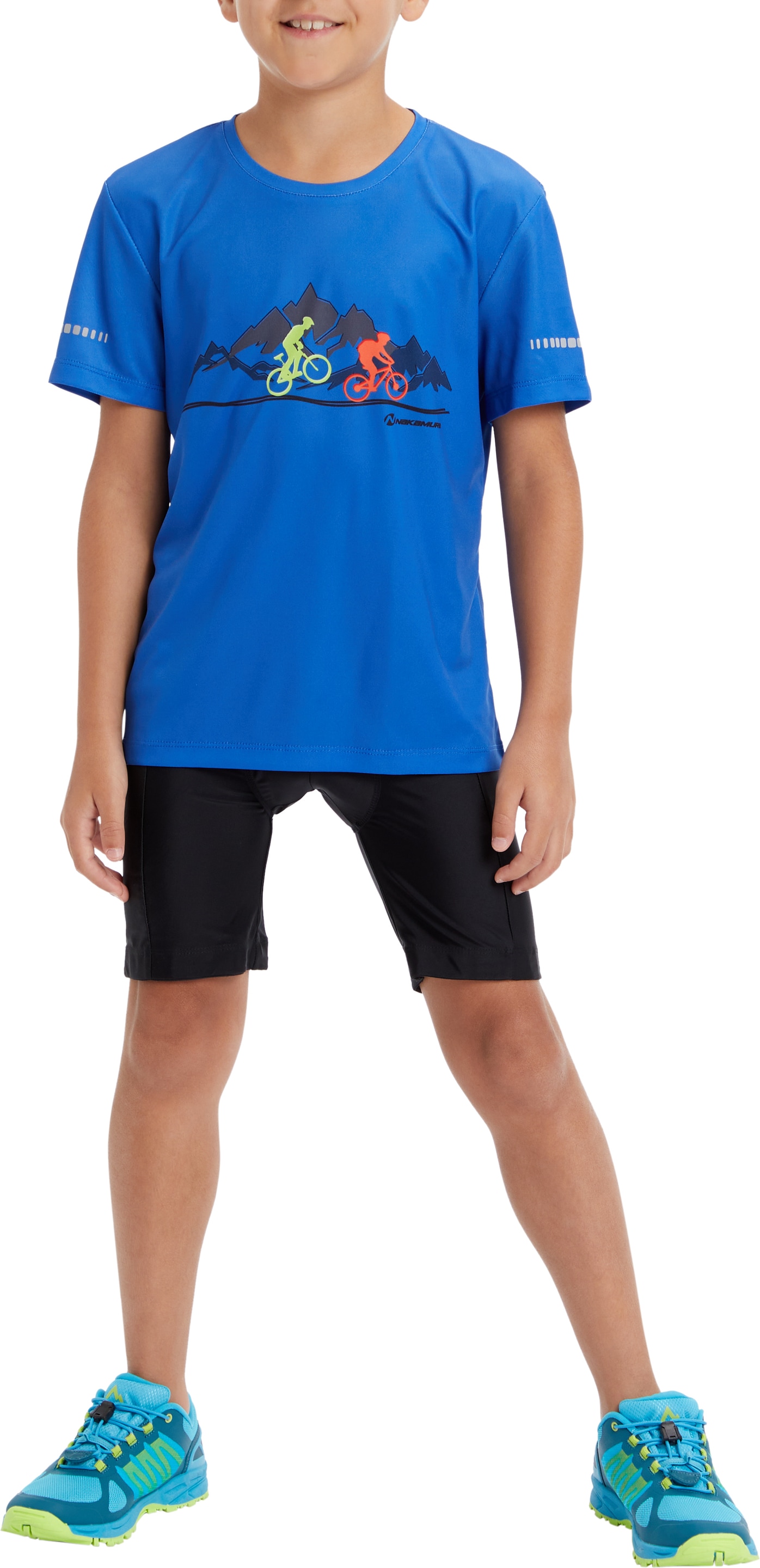 NAKAMURA Mädchen Fahrradhose "Ki.-Fahrrad-Hose Marseille II jrs", schwarz, Gr. 176, Obermaterial: 80% Polyamid, 20% Elasthan, Hosen