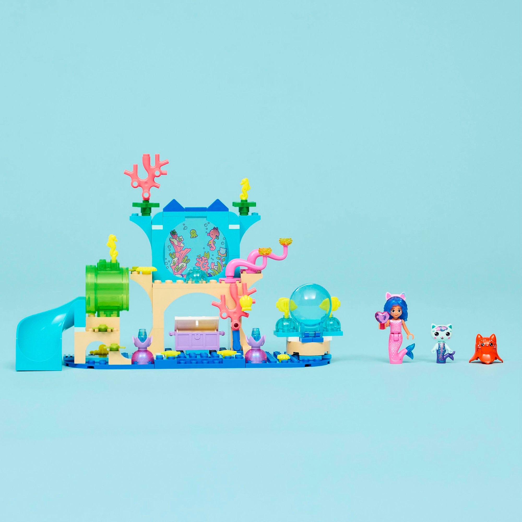 LEGO® Konstruktionsspielsteine »Meerjungfrau Gabbys Aquarium Abenteuer (11204), LEGO Gabby's Dollhouse«, (103 St.), Made in Europe