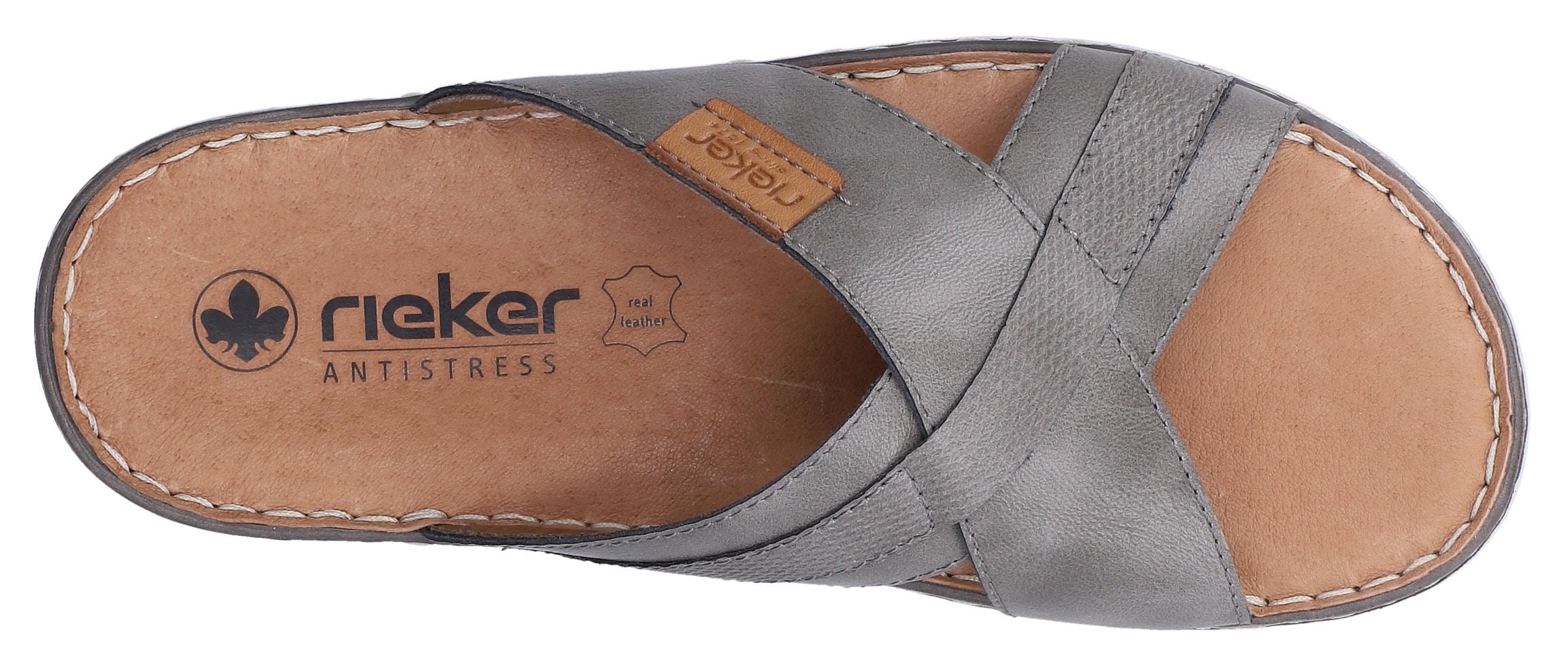 Rieker Pantolette  Sommerschuh, Strandschuh, Schlappen, Hausschuh mit Label