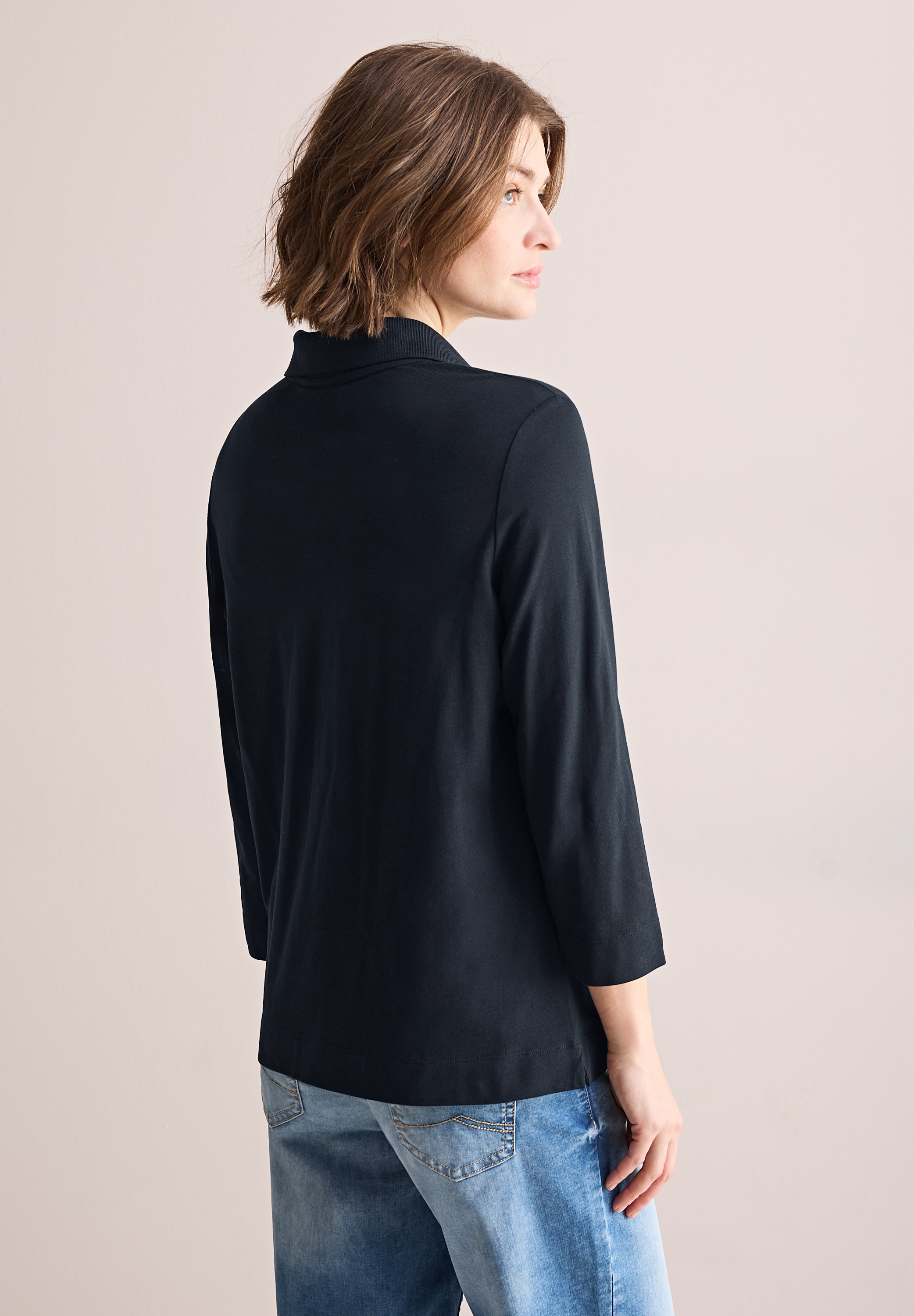 Cecil Poloshirt, mit 3/4 Ärmeln