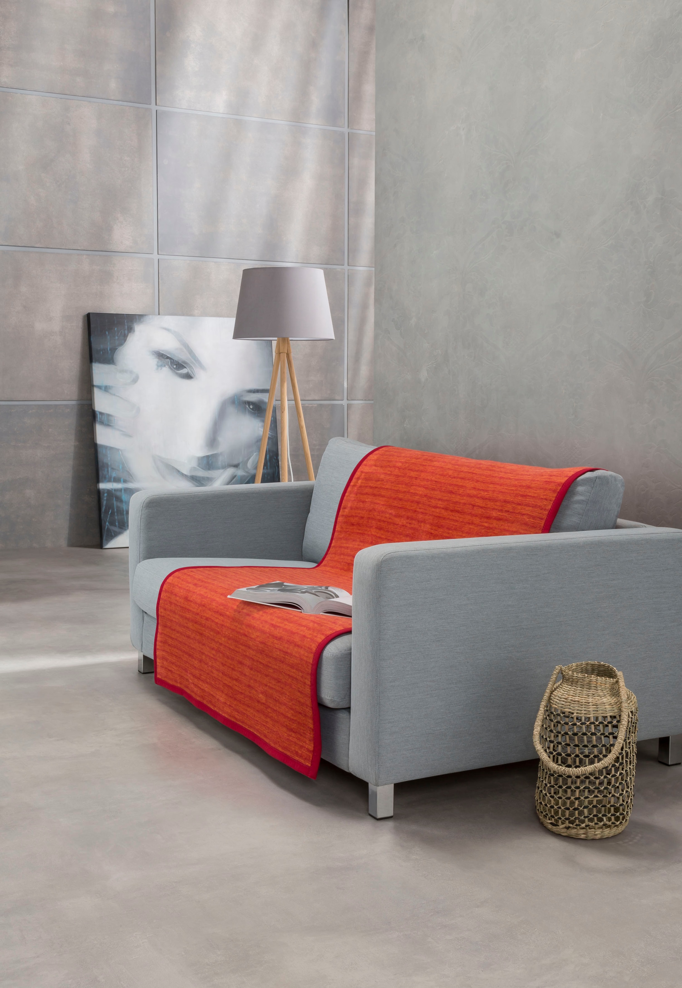 IBENA Sofaschoner »Fano«, 100 x 200 cm (Breite x Länge), mit modernen Streifen