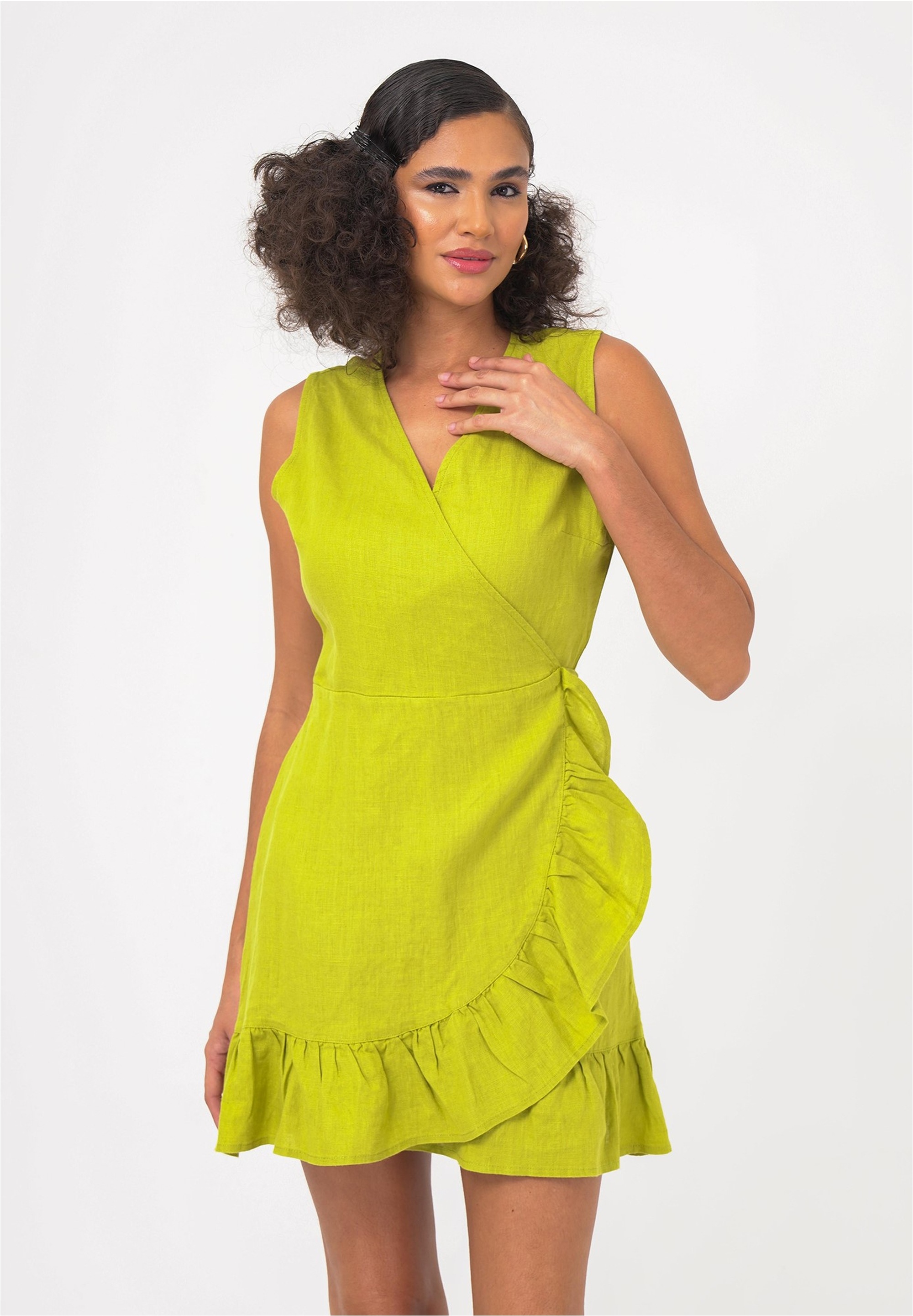 freshlions Jerseykleid "Mailinda" 1 Stk. tlg. im eleganten Wickel-Design günstig online kaufen