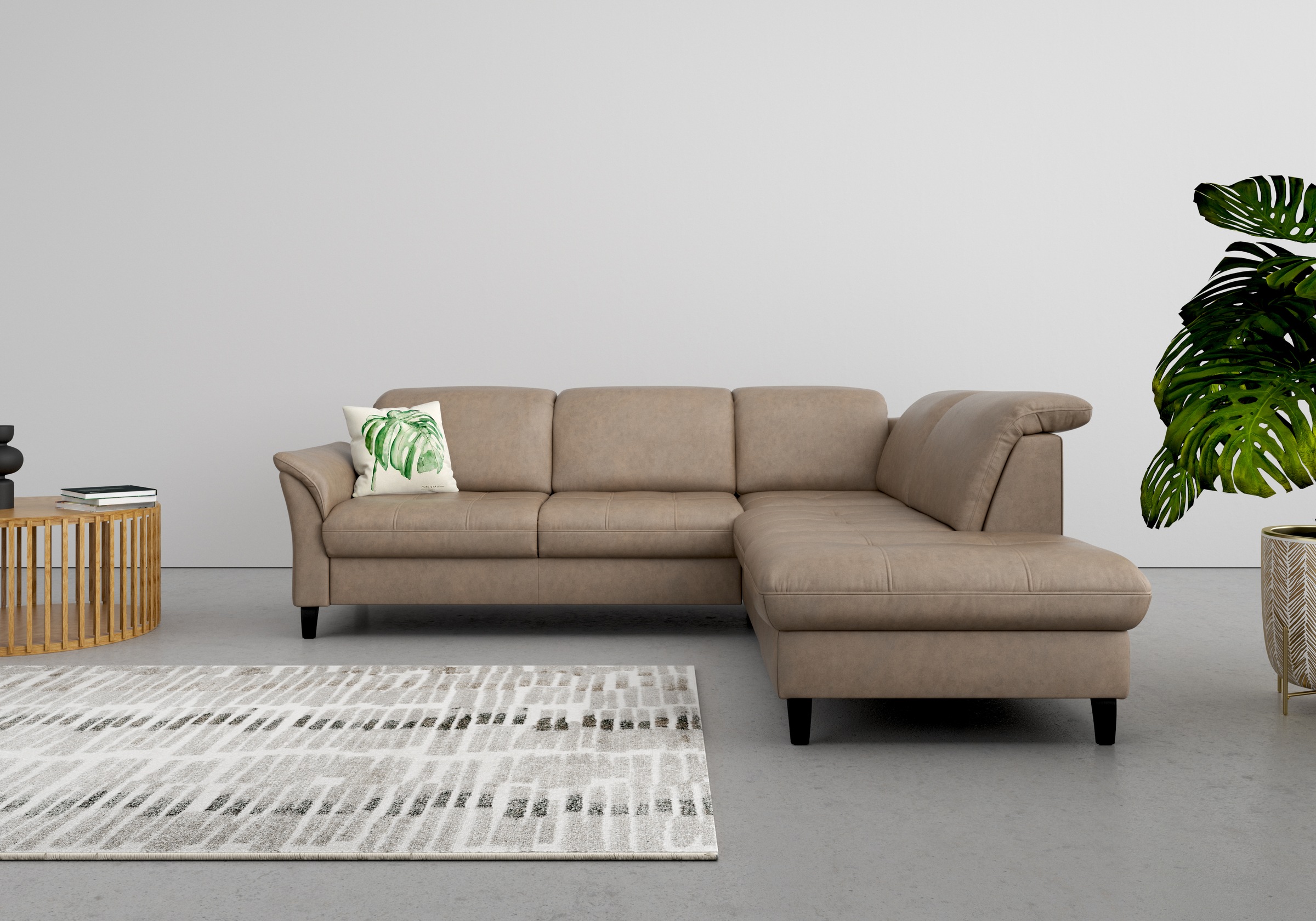 Thumbnail - sit&more Ecksofa "Maggiore L-Form" wahlweise mit Kopfteilverstellung, Bettfunktion und Stauraum