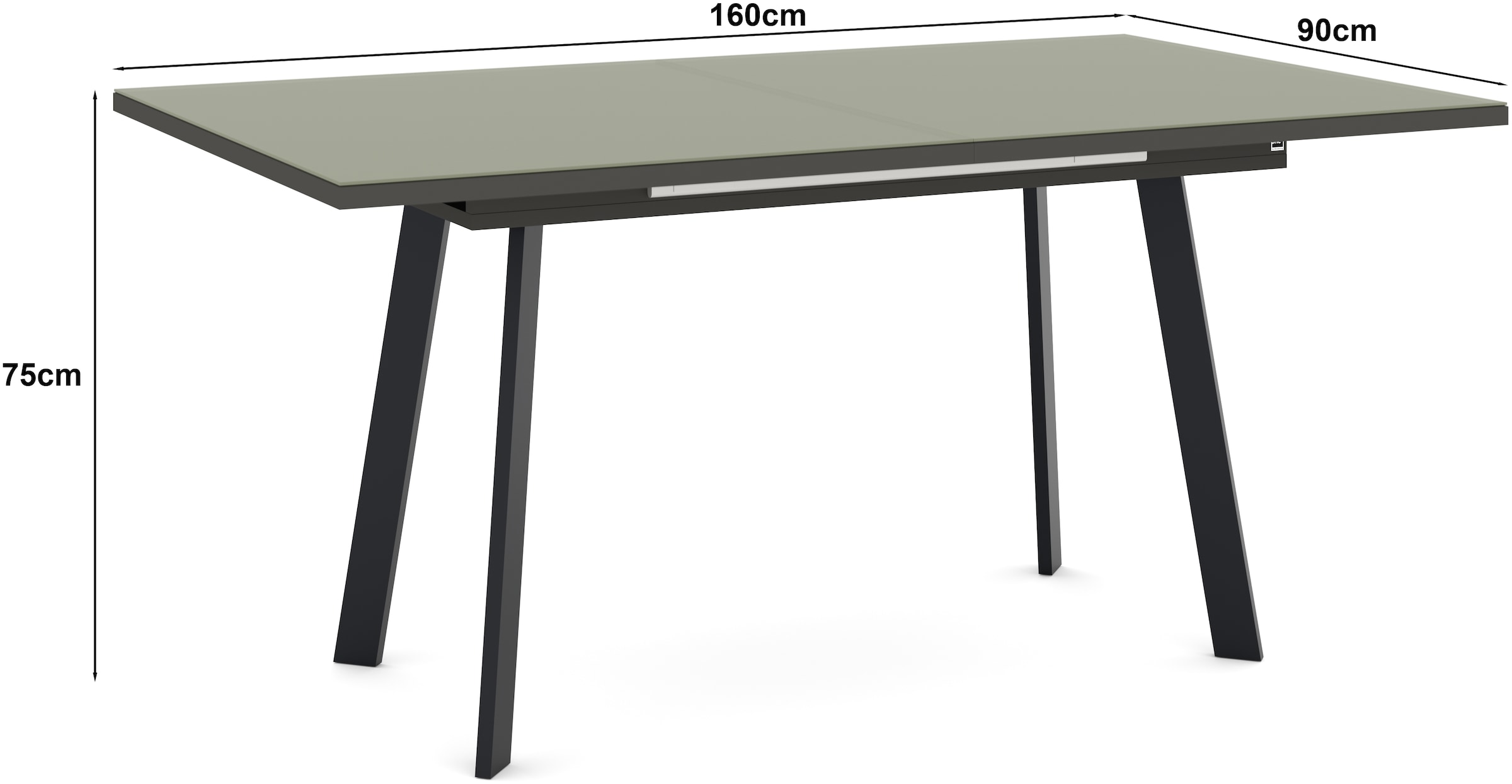 set one by Musterring Esstisch »Reno« 1 Stk. tlg. Mit Vierkantfuß, wählbaren Gestellen und Plattenfarben
