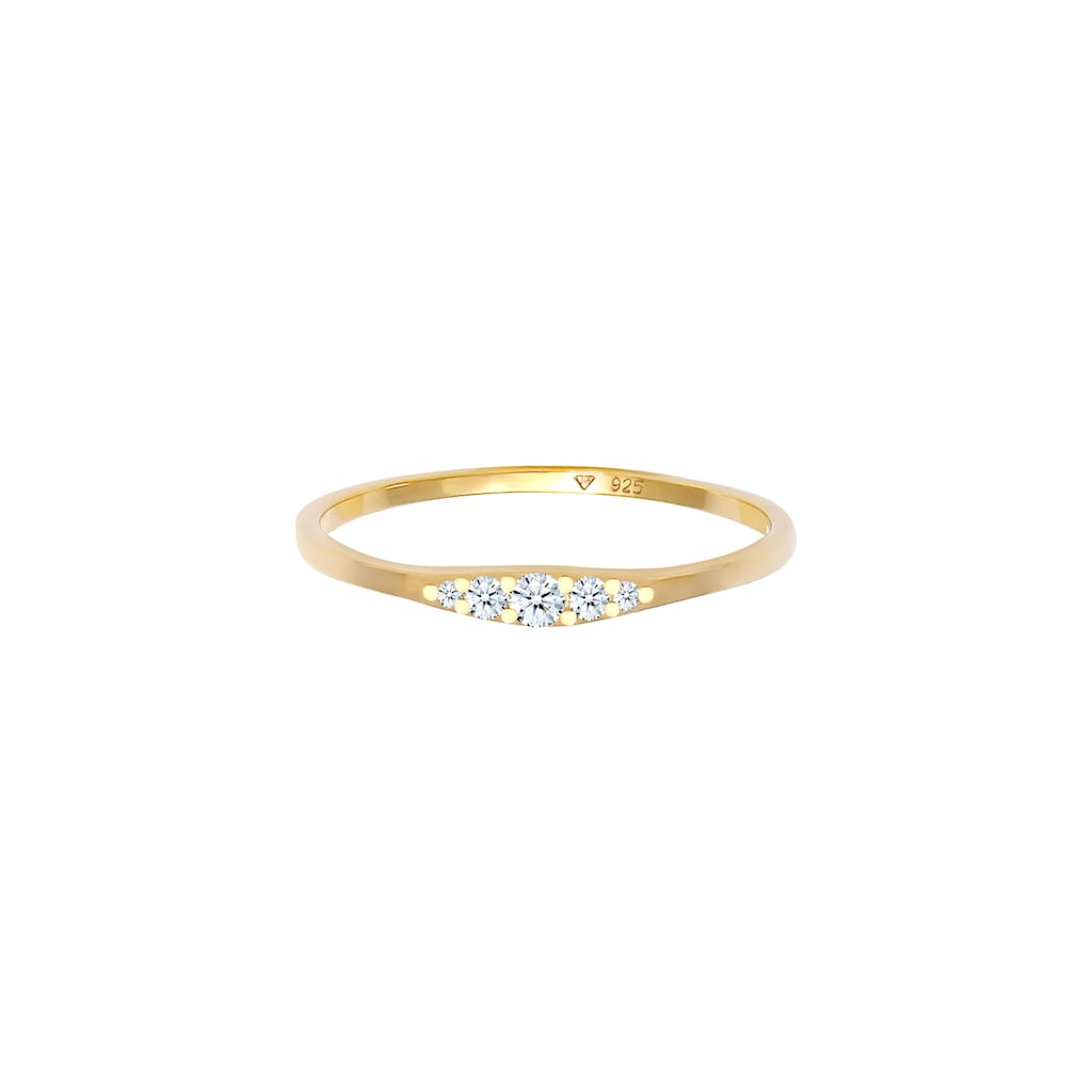 Elli DIAMONDS Verlobungsring »Verlobungsring Diamant (0.09 ct) 925 Silber«