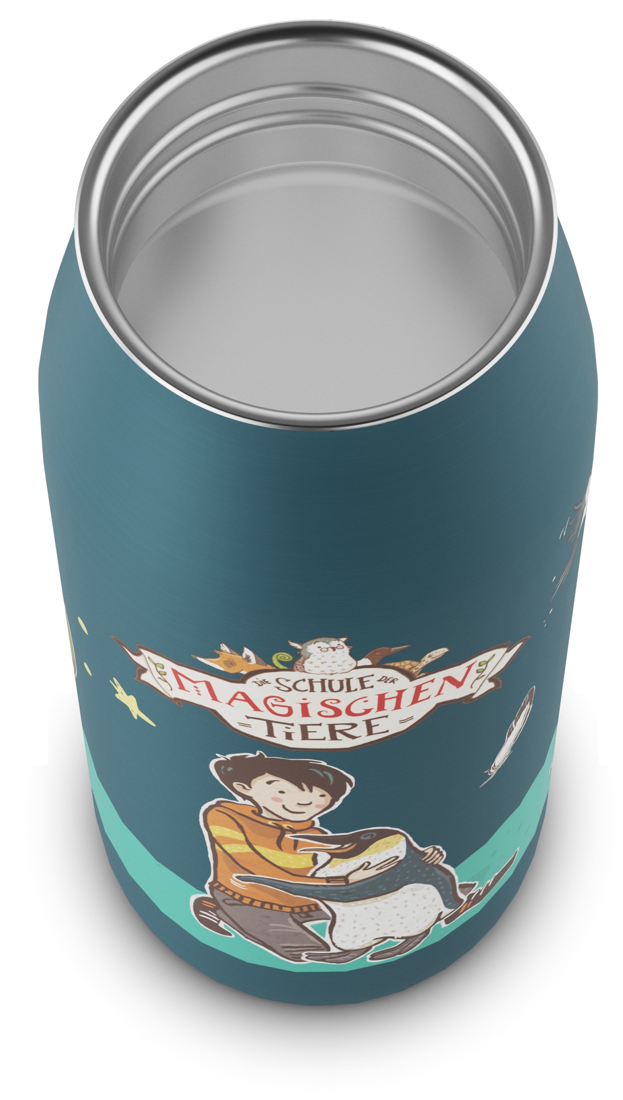 Alfi Isolierflasche »KIDS ISO BOTTLE, Edelstahlkörper, spülmaschinenfest«, (1 tlg.), 12h heiß & 24h kalt, Trinköffnung mit konsistentem Trinkfluss