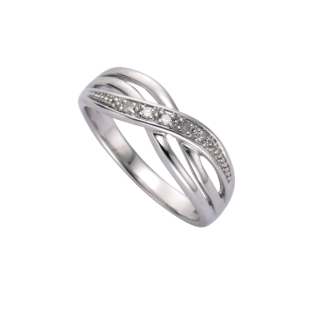 Diamonds by Ellen K. Fingerring »925 Sterling Silber Diamant 0,01ct.«