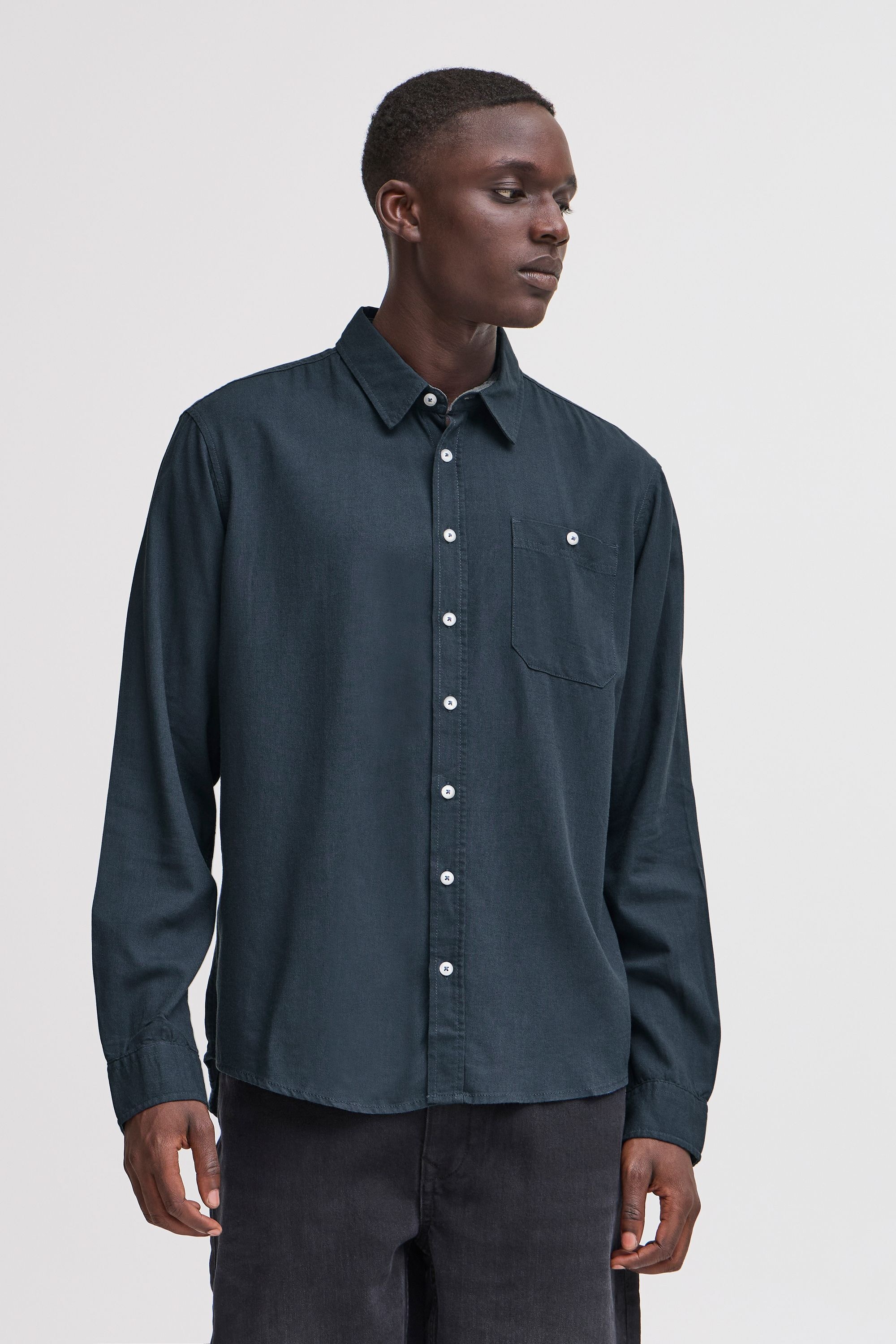 Blend Langarmhemd "BHBOBBY Shirt", Lässiges Langarmhemd mit Brusttasche günstig online kaufen