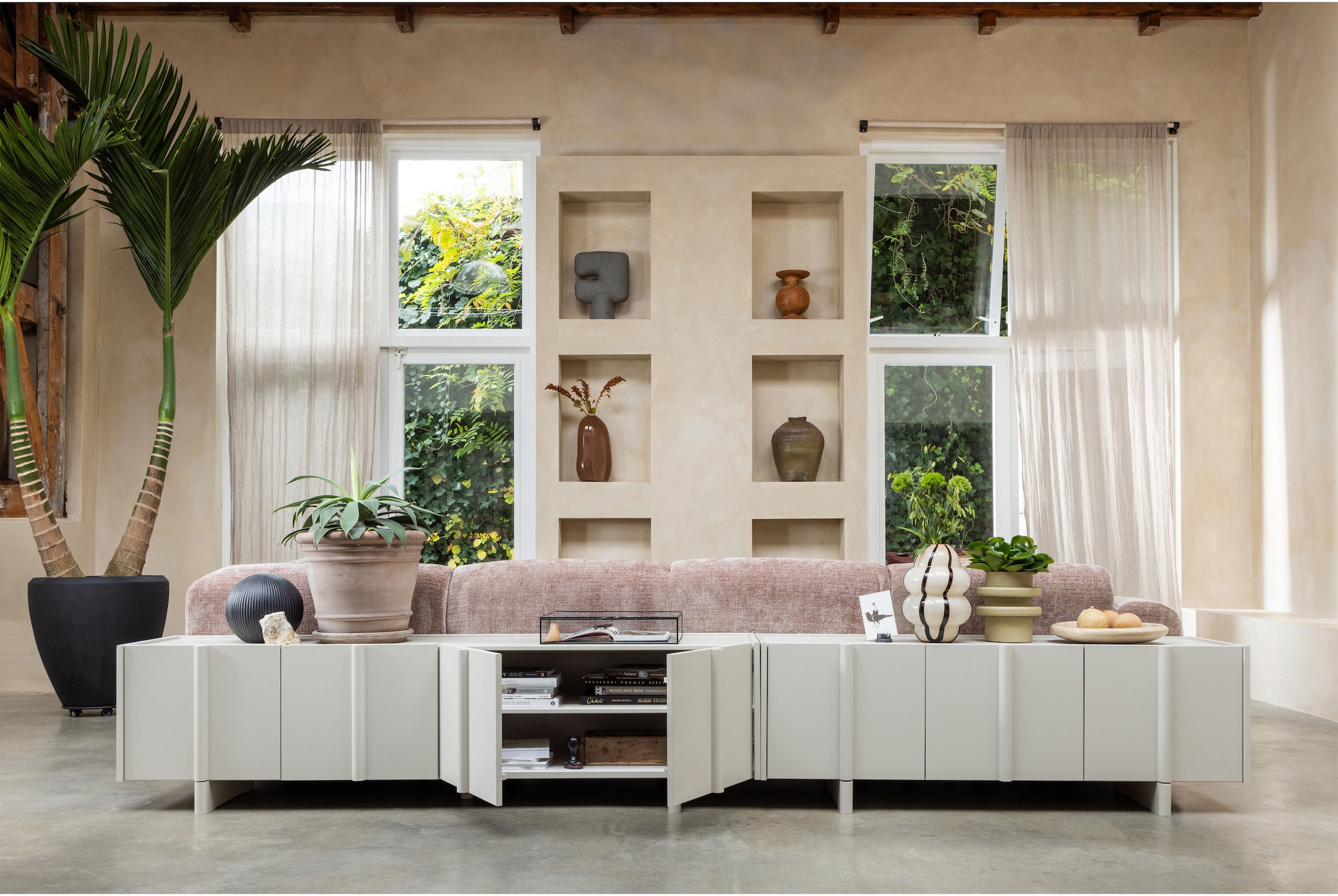 WOOOD Lowboard »WOOOD BASU TV MEUBEL 152 CM« Basu-Kollektion von WOOOD mit skandinavischem Design und FSC®