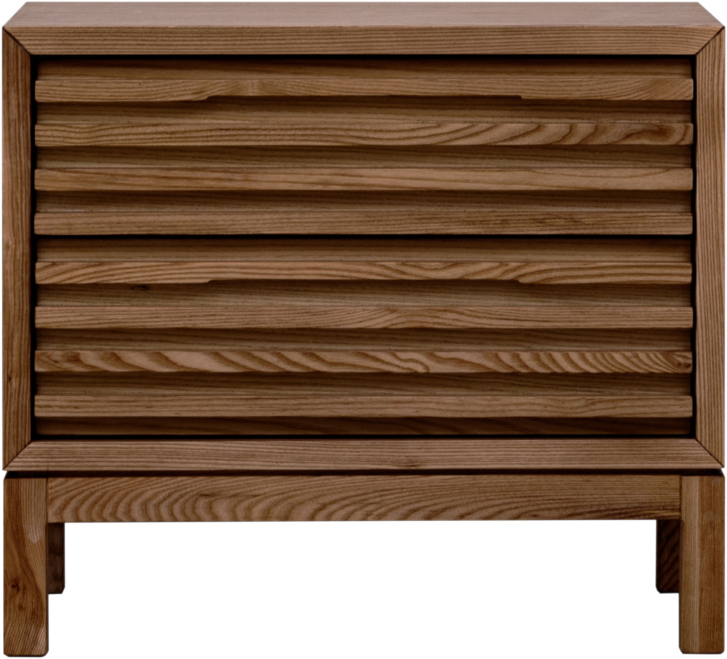 Thumbnail - andas Nachttisch "Tanner Nachttisch aus Eschenholz mit zwei Schubladen" 1 Stk. tlg.