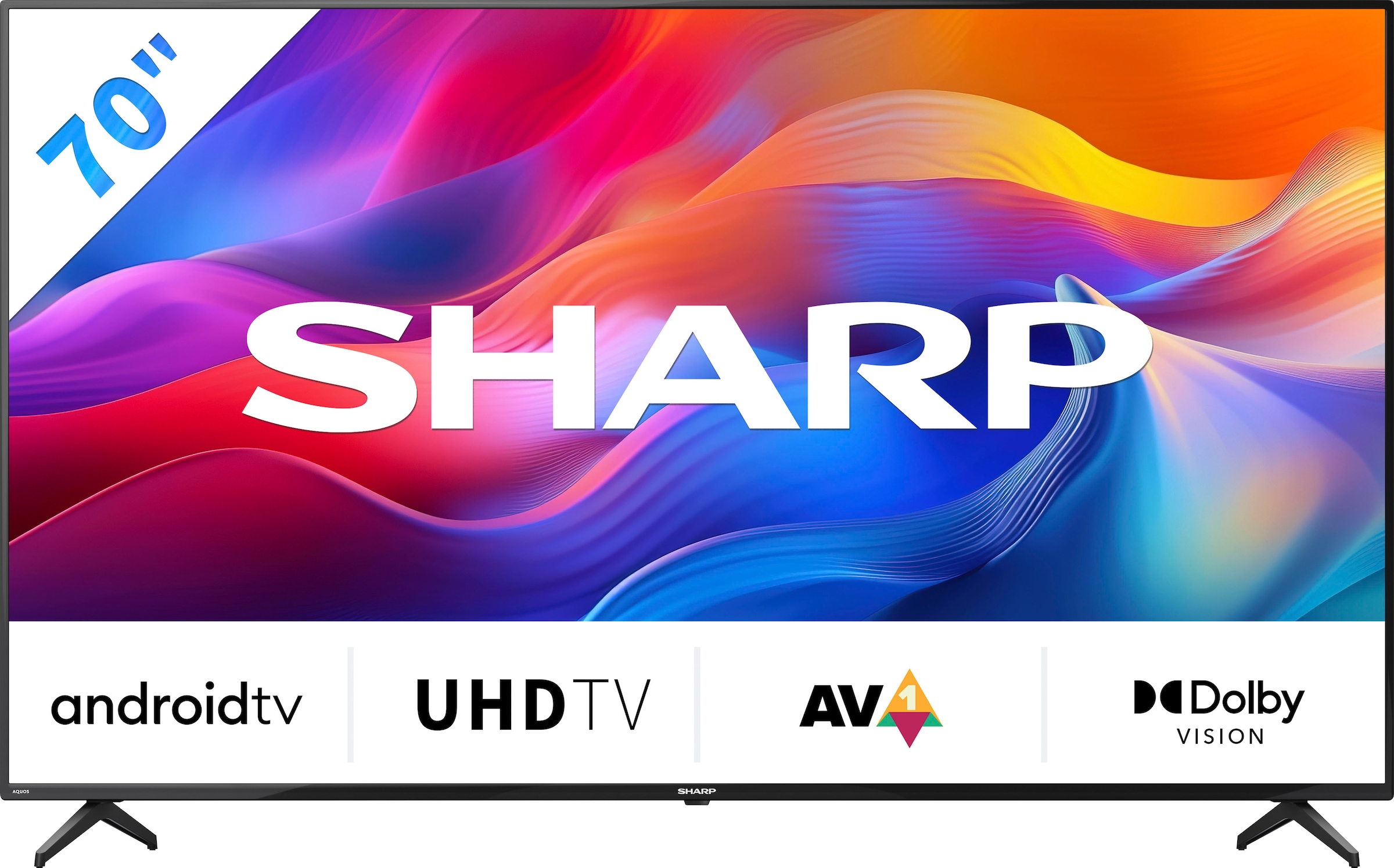 Sharp LED-Fernseher »4T-C70FL2EL2AB« 177 cm/...
