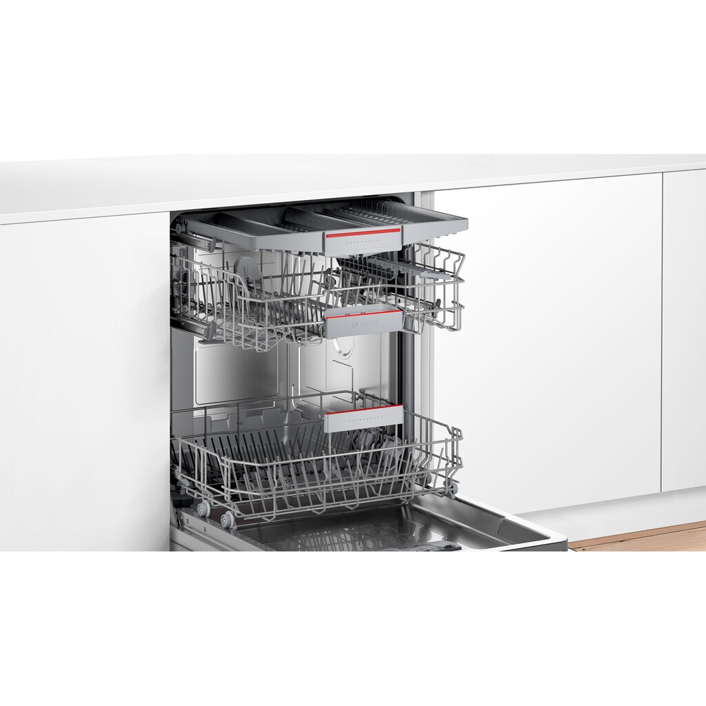 BOSCH teilintegrierbarer Geschirrspüler »SMI4HVS31E«, Serie 4, SMI4HVS31E, 13 Maßgedecke