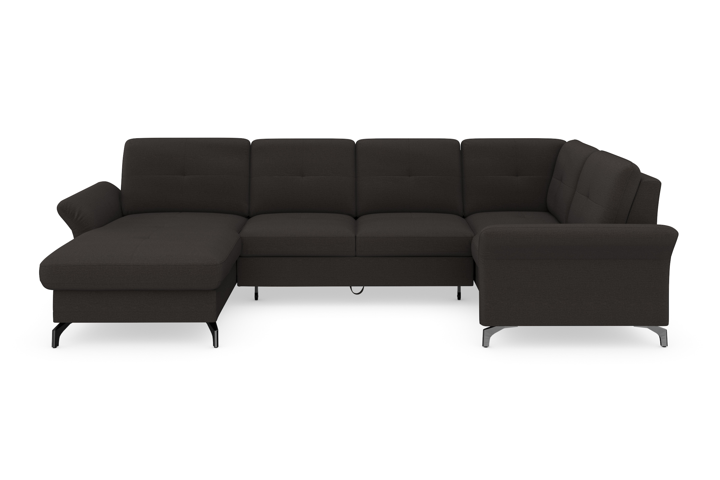 Home affaire Wohnlandschaft "Calando U-Form" wahlweise mit Bettfunktion, Be günstig online kaufen