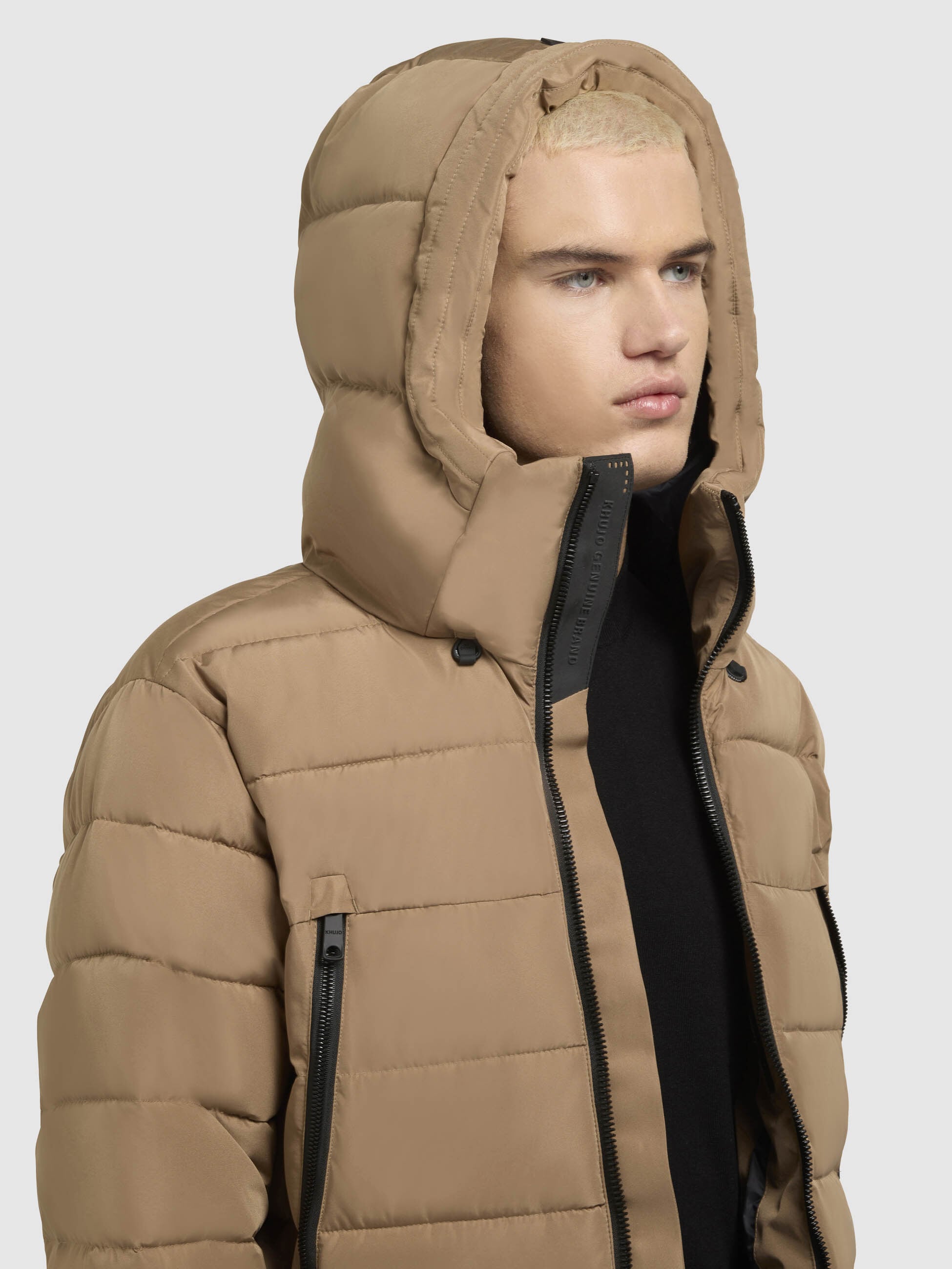 khujo Steppjacke »WOU«, mit Kapuze