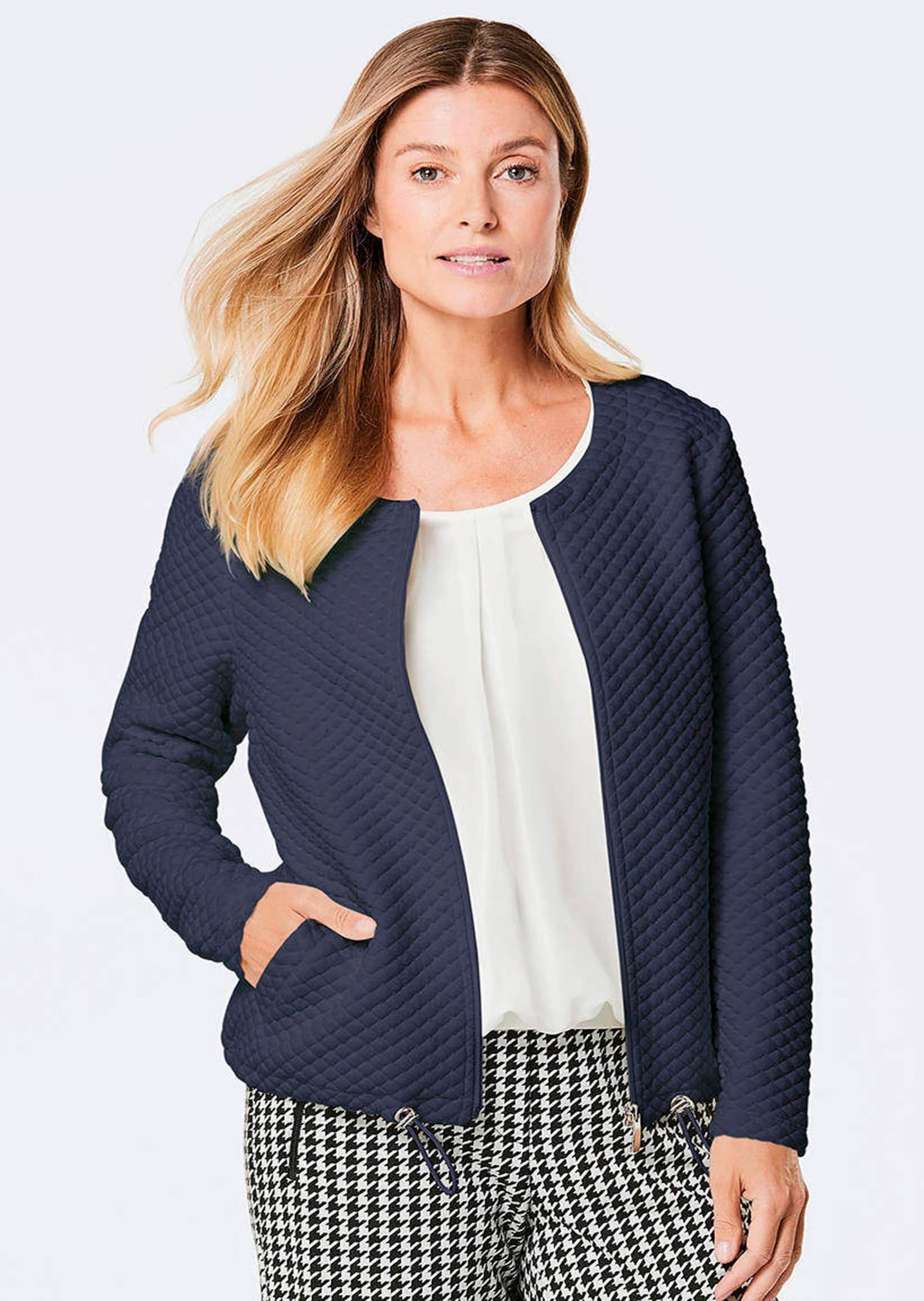 GOLDNER Sommerjacke »Jacke« Mit Gummibändchen am Saum