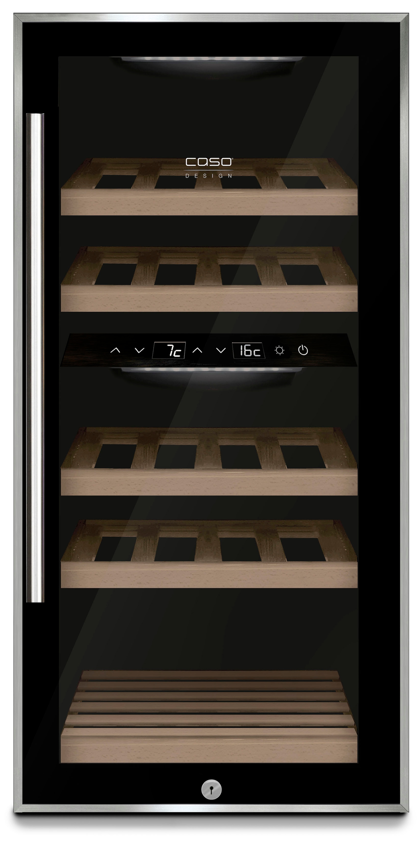 Caso Weinkühlschrank "644" für 24 Standardflaschen á 075l WineComfort 24 bl günstig online kaufen