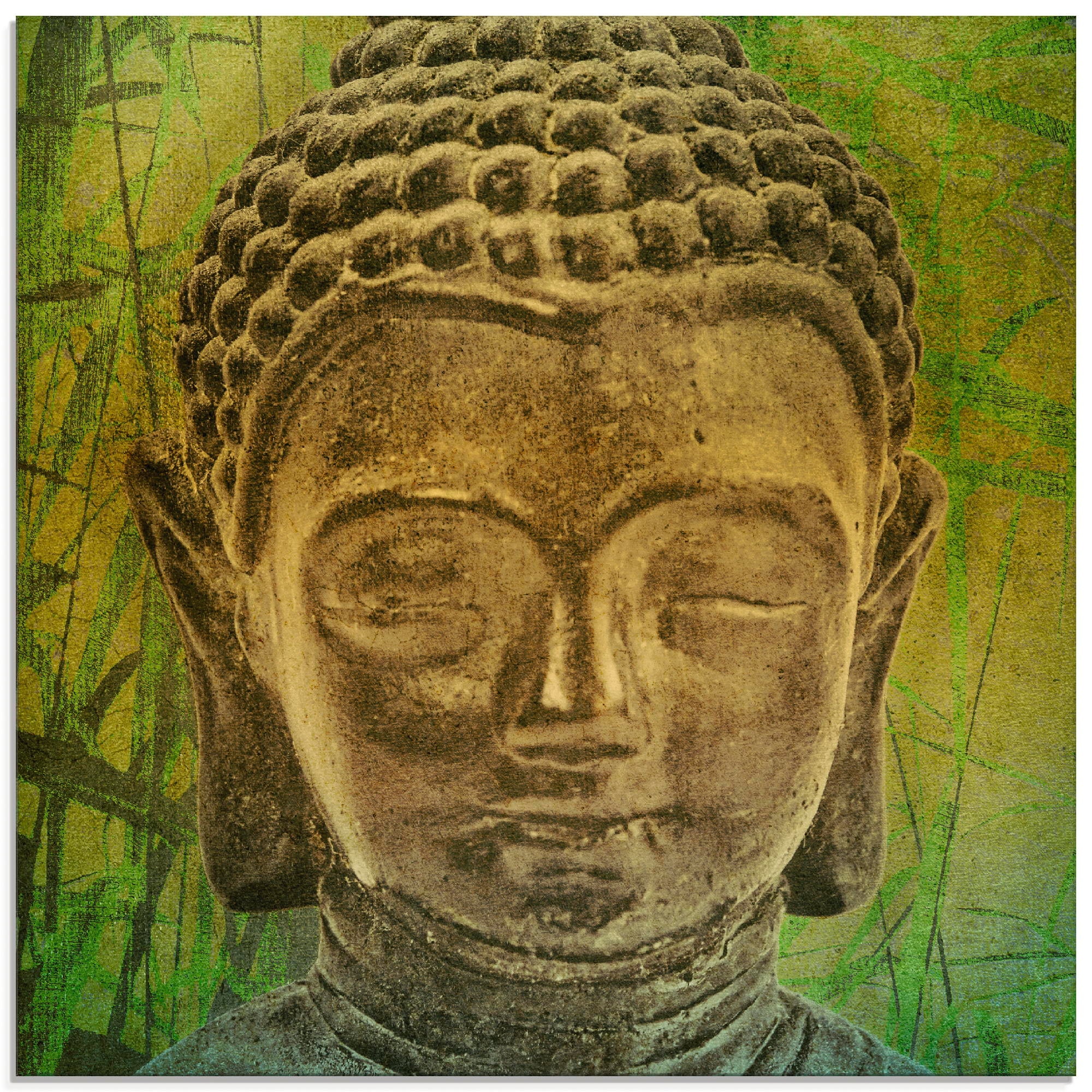 Artland Glasbild "Buddha II", Religion, (1 St.), in verschiedenen Größen