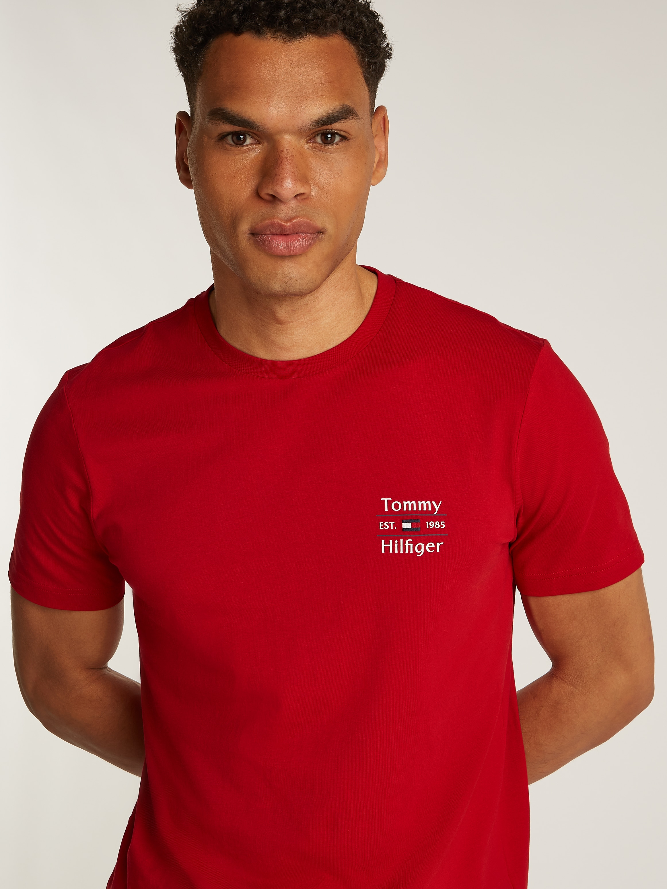 Tommy Hilfiger Rundhalsshirt »HILFIGER STACK TEE«