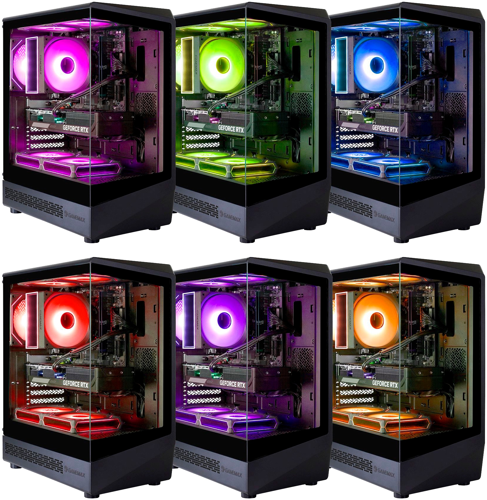 GAMEMAX Gaming-PC-Komplettsystem »MegaDeal VISTA COC 8145 AMD Ryzen 7 5700X 16GB 480GB SSD RTX 5060« 27 ″ AMD Ryzen 7 GeForce RTX 5060 16 GB RAM 480 GB SSD Windows 11 + MSI PRO MP272L LCD-Monitor, 68,6cm (27")
