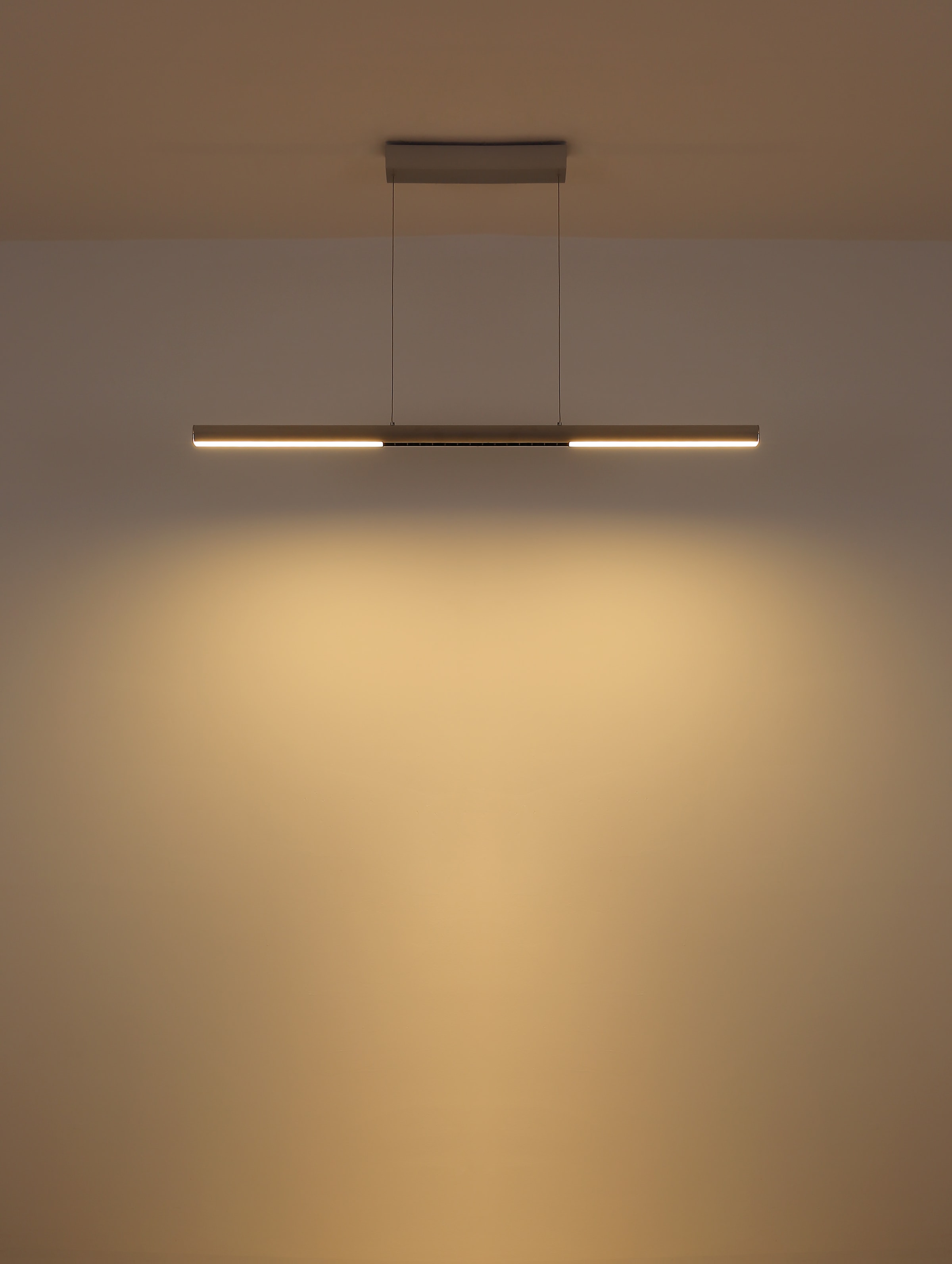 GLOBO LIGHTING Hängeleuchte »CODY« LED-Modul 1 Stk. Warmweiß Hängeleuchte Aluminium gebürstet, Opal, Soft-Lift, LED 24W