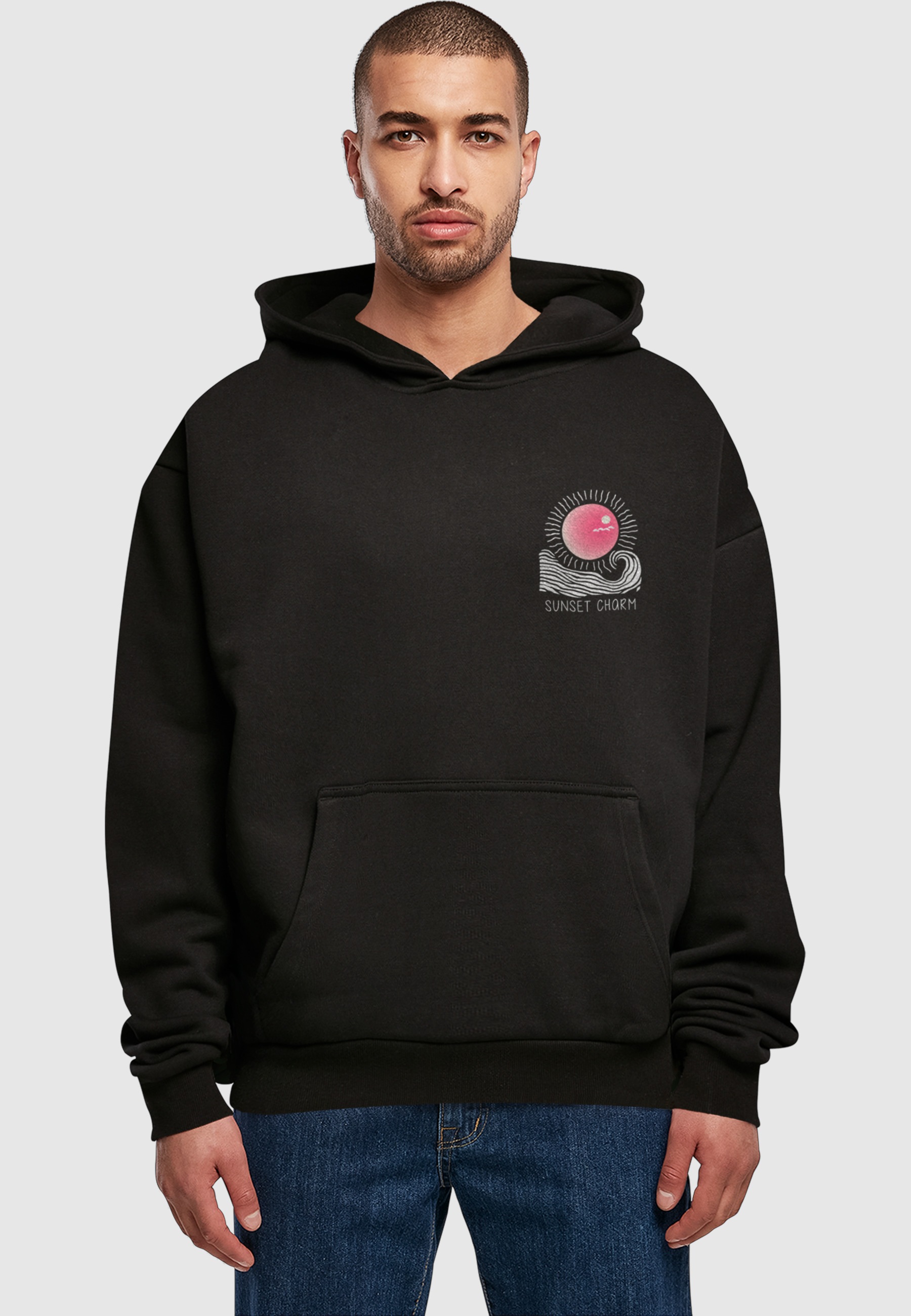 Thumbnail - Merchcode Kapuzenpullover "Merchcode Sunset Charm Oversized Hoody" 1 Stk.