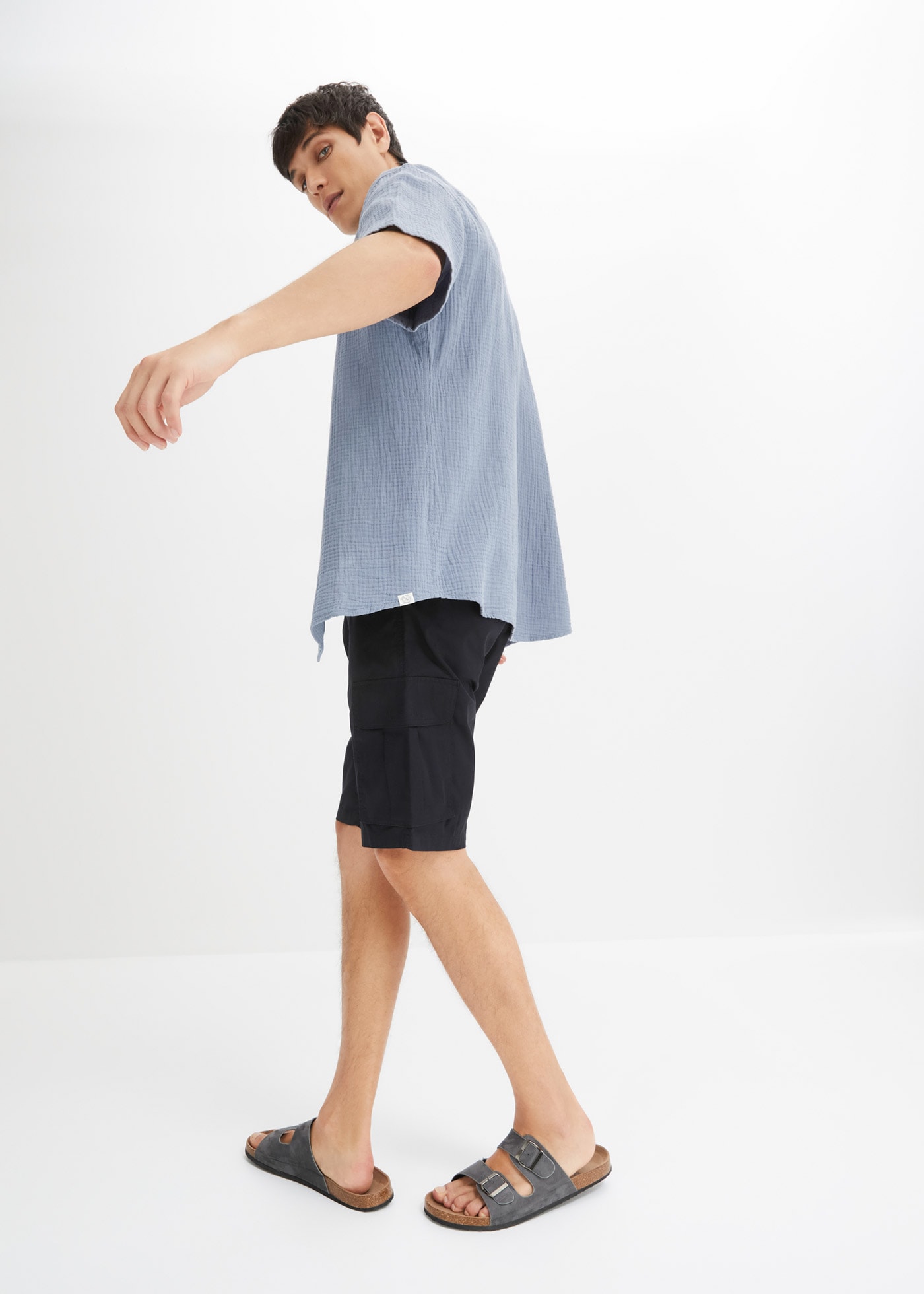 bonprix Cargobermudas  leichte Qualität, mit Stretch-Anteil, regular fit