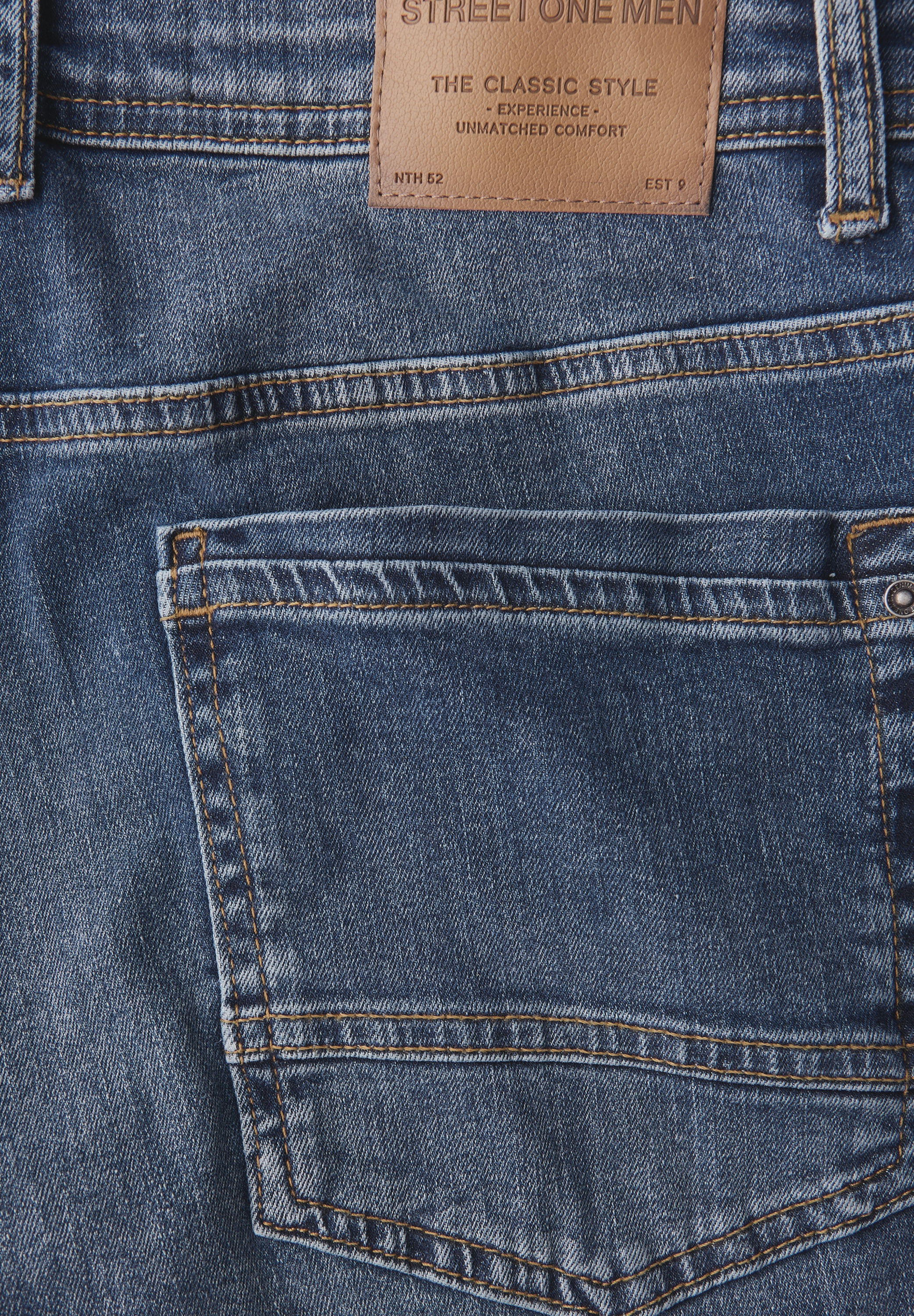 STREET ONE MEN Regular-fit-Jeans, aus Baumwolle mit Stretchanteil