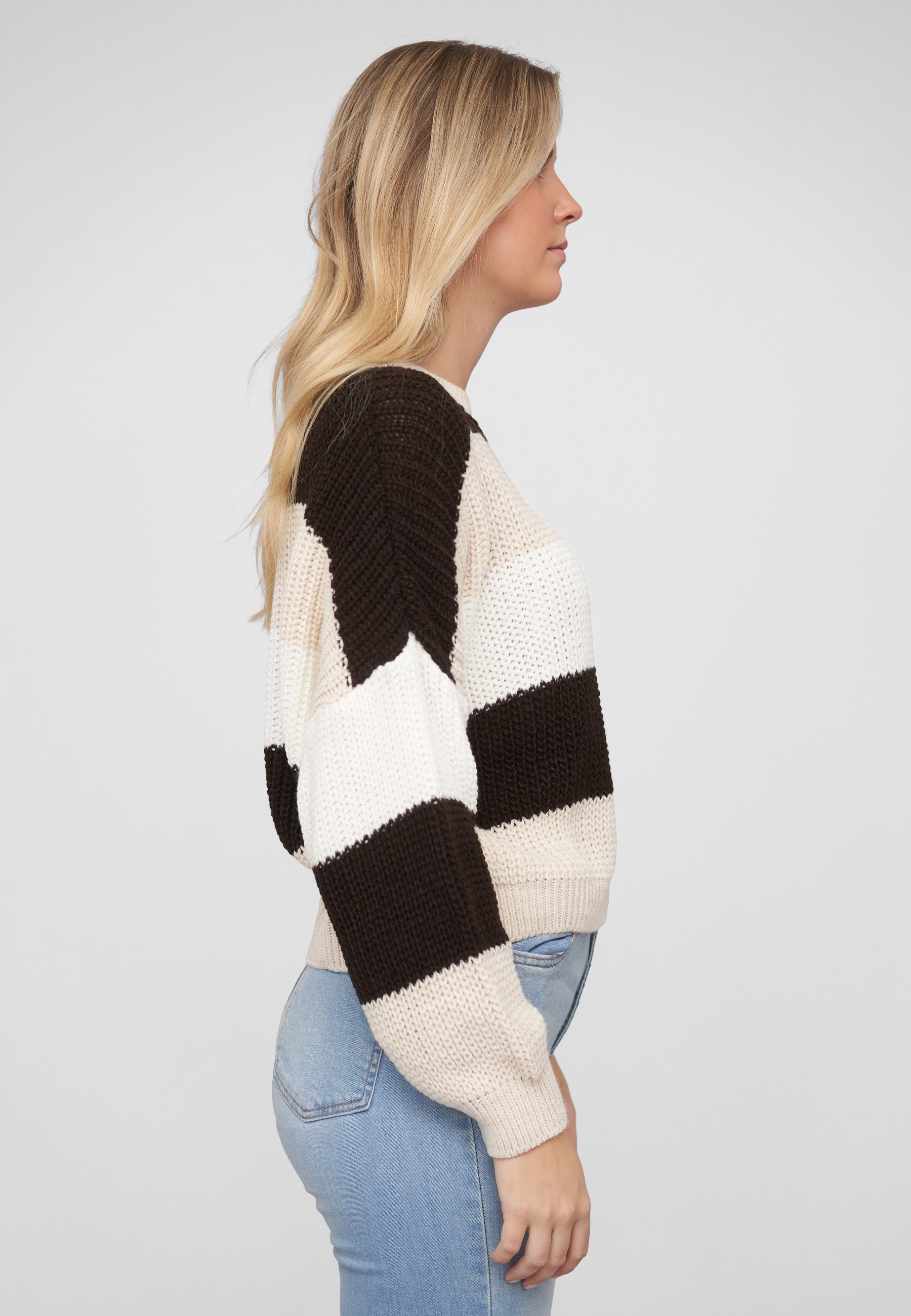 CLOUD 5IVE Fleecepullover »CLOUD 5IVE Knit Sweater with stripes«
