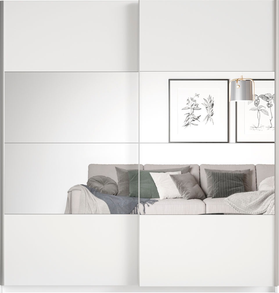 Thumbnail - Home affaire Schwebetürenschrank "Beta Schiebetürenschrank Kleiderschrank Wäscheschrank" mit Spiegel, INKLUSIVE komplett...