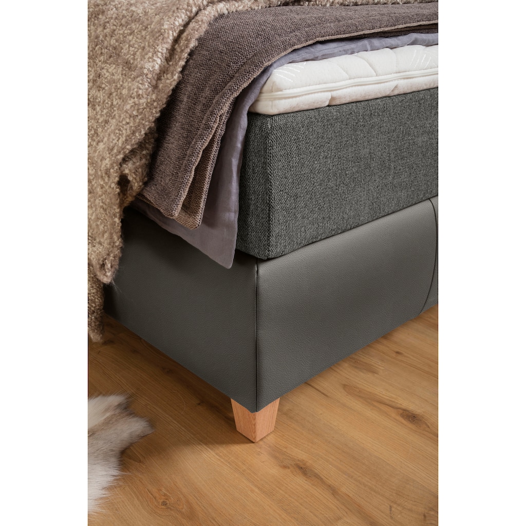 ADA trendline Boxspringbett »Luella«, ADA trendline Boxspringbett, inkl. Matratze und Viscoschaum-Topper