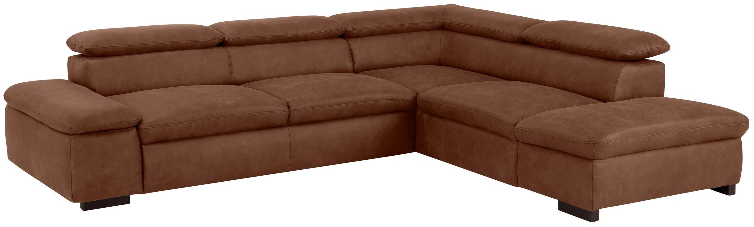 Home affaire Ecksofa »Alberto L-Form«, mit Kopfteilverstellung, wahlweise mit Bettfunktion