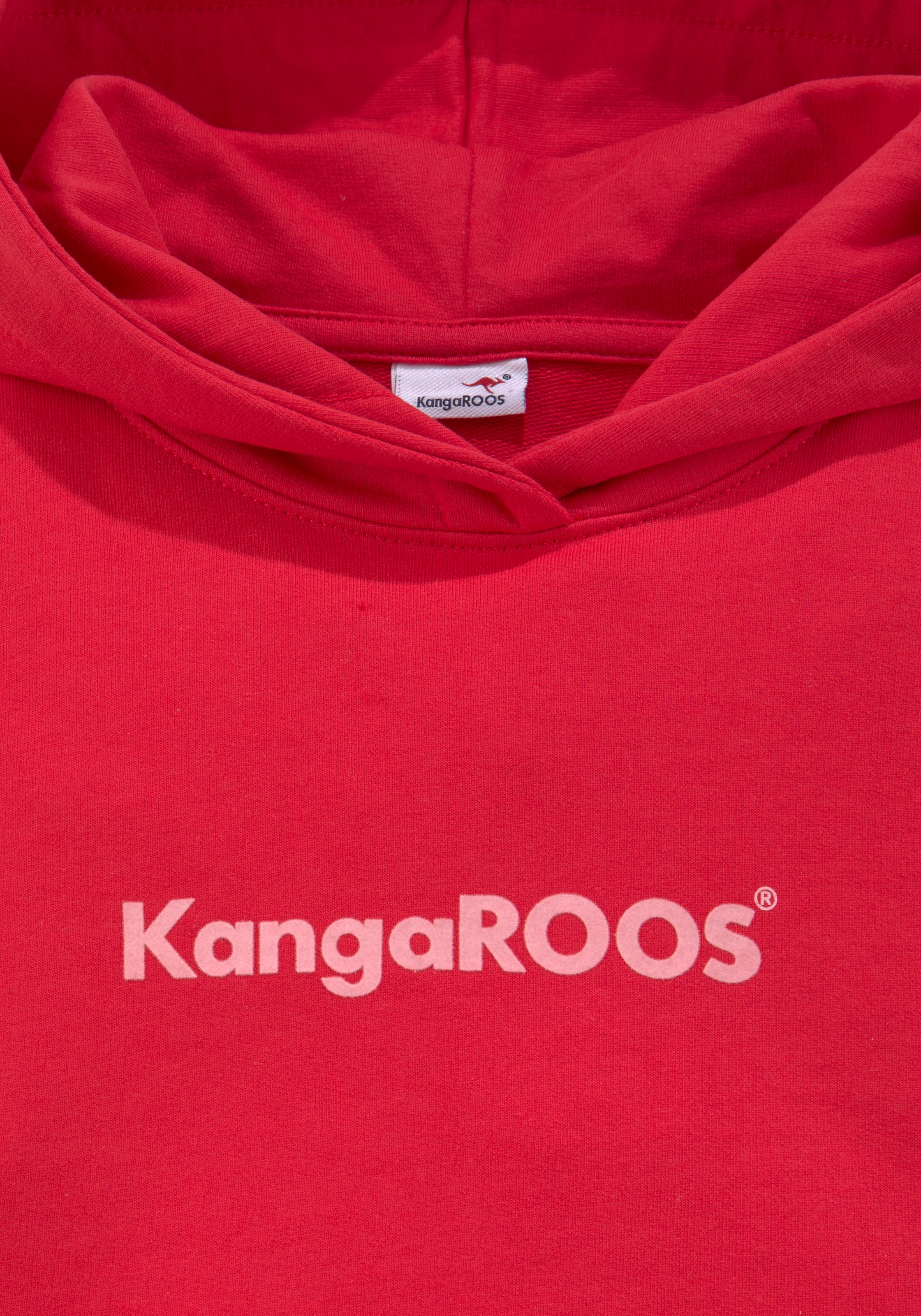Kapuzensweatshirt, Flockdruck online | KangaROOS mit bestellen BAUR