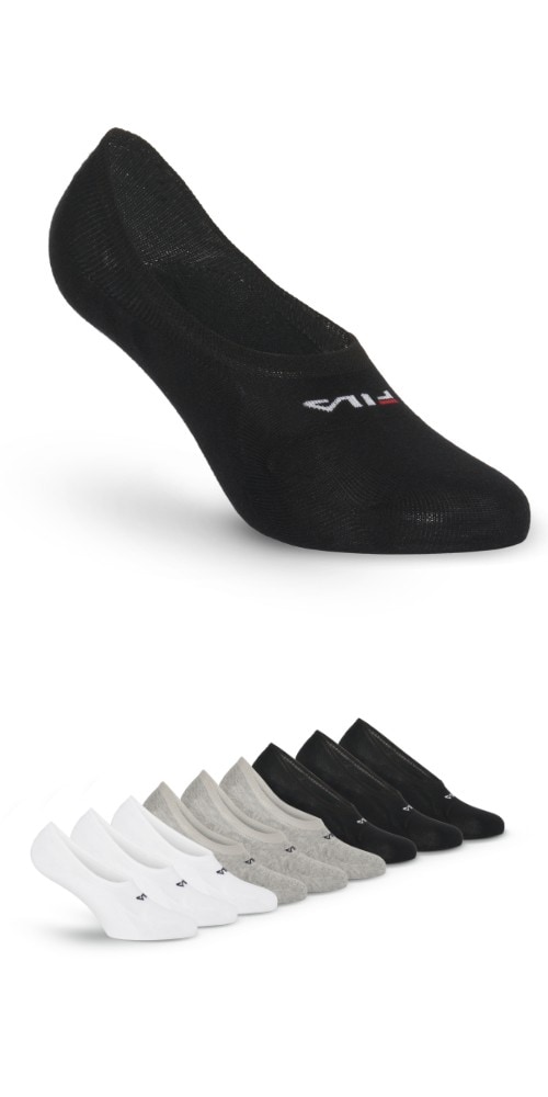 Fila Füßlinge "UNISEX GHOST SOCKS SILICONE HEEL INSIDE" 9 Paar, mit Logo-Schriftzug