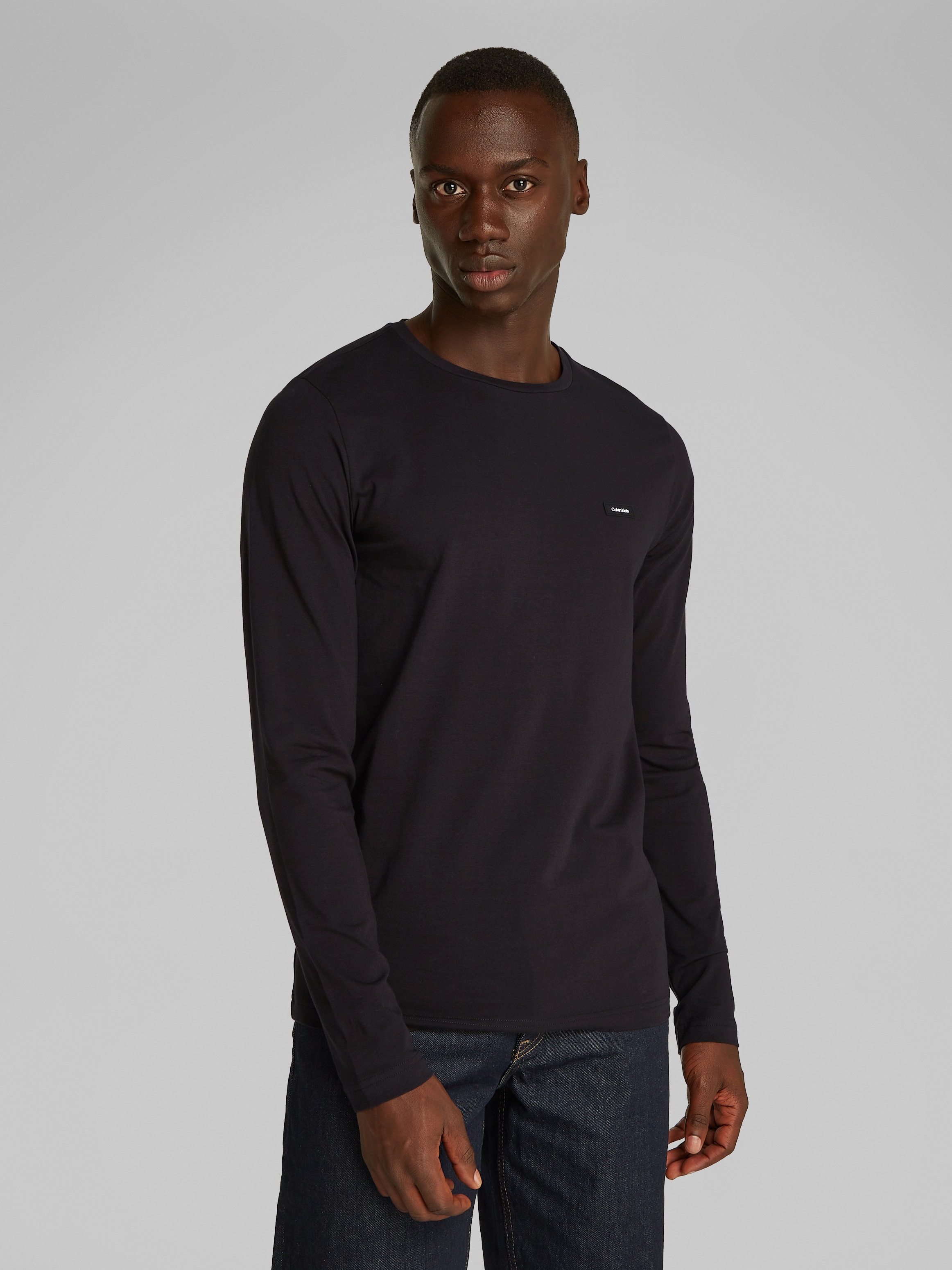 Calvin Klein Langarmshirt "STRETCH SLIM FIT LS T-SHIRT" günstig online kaufen