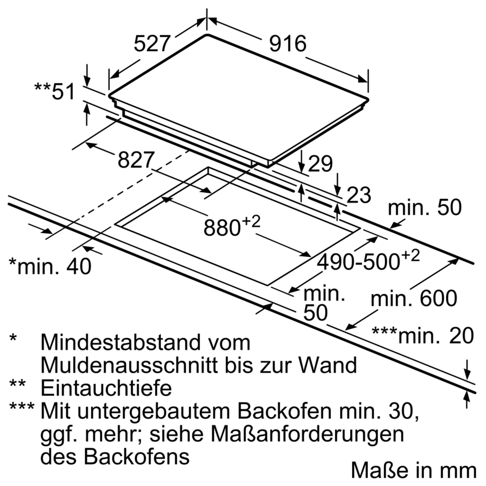 BOSCH Flex-Induktions-Kochfeld von SCHOTT CERAN®, PXV975DV1E, mit DirectSelect Premium