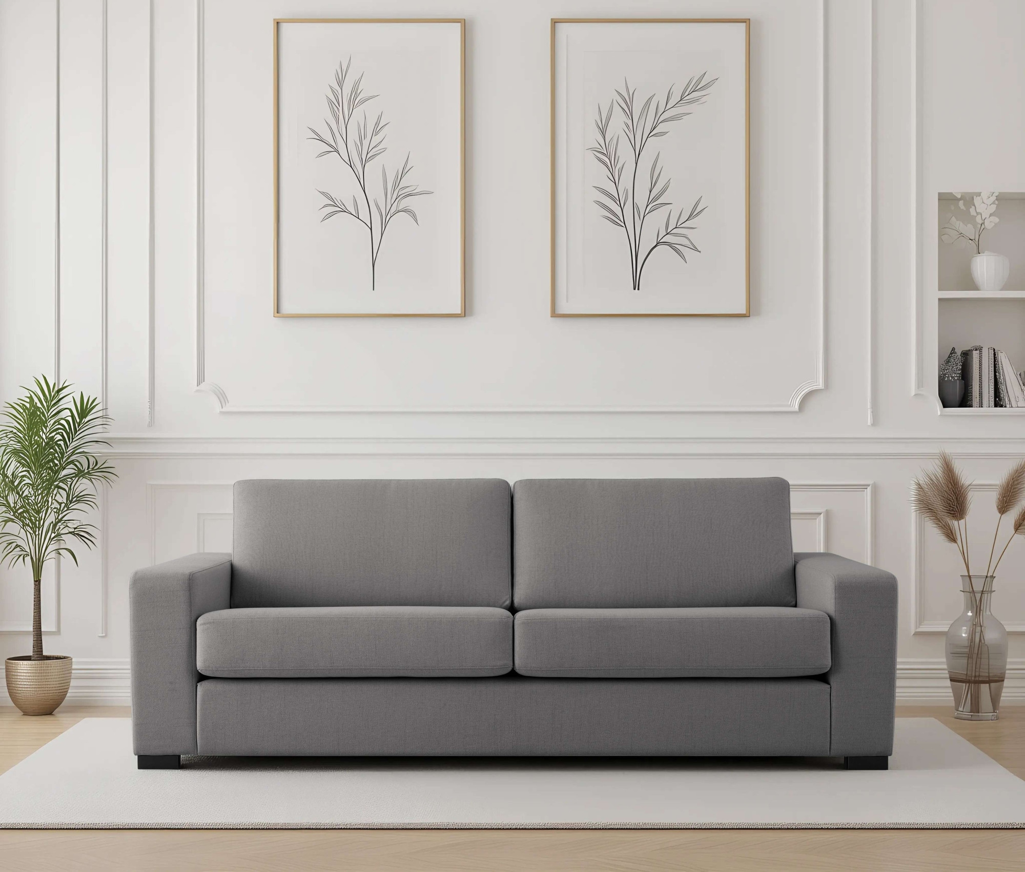 OTTO home 3-Sitzer "Branwell" Breite 226 cm, Struktur fein, mit Wellenunterfederung