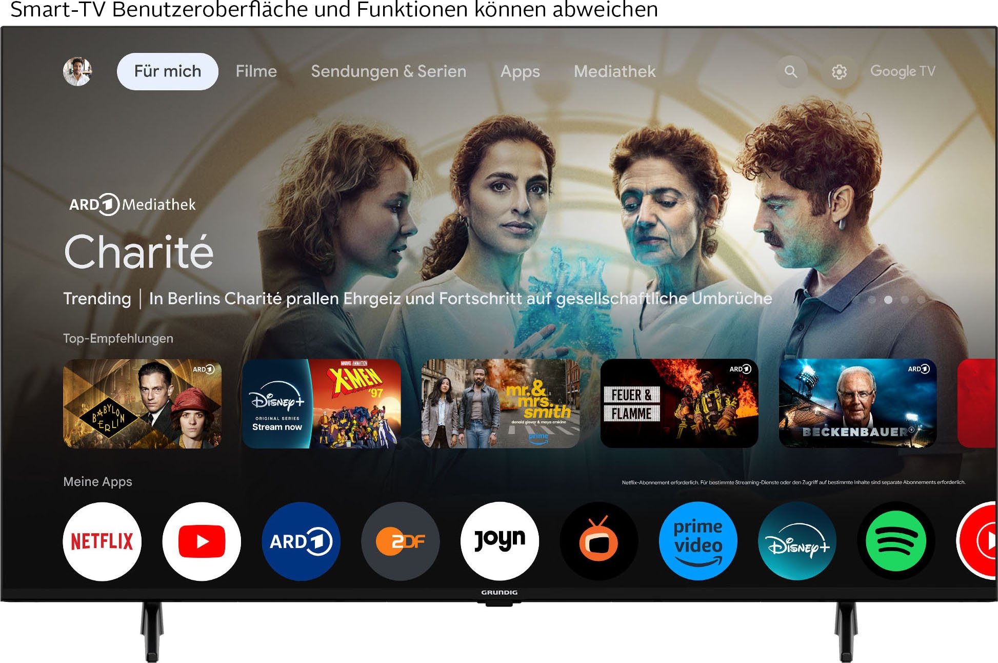 Grundig LED-Fernseher »43 VOE 74 EL3T00«, 4K Ultra HD, Google TV