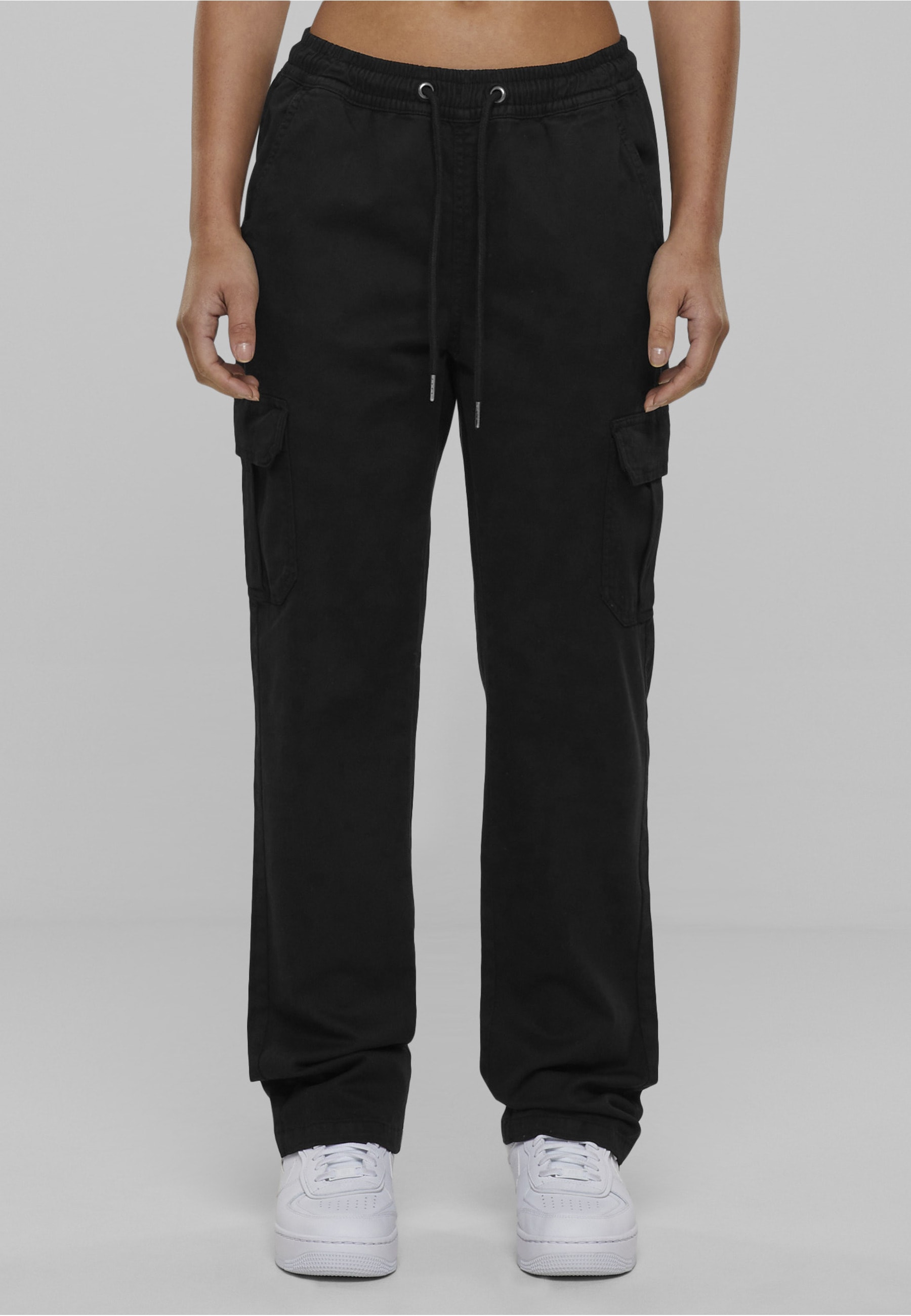 URBAN CLASSICS Cargohose »Urban Classics Damen Ladies High Waist Twill Cargo Pants«