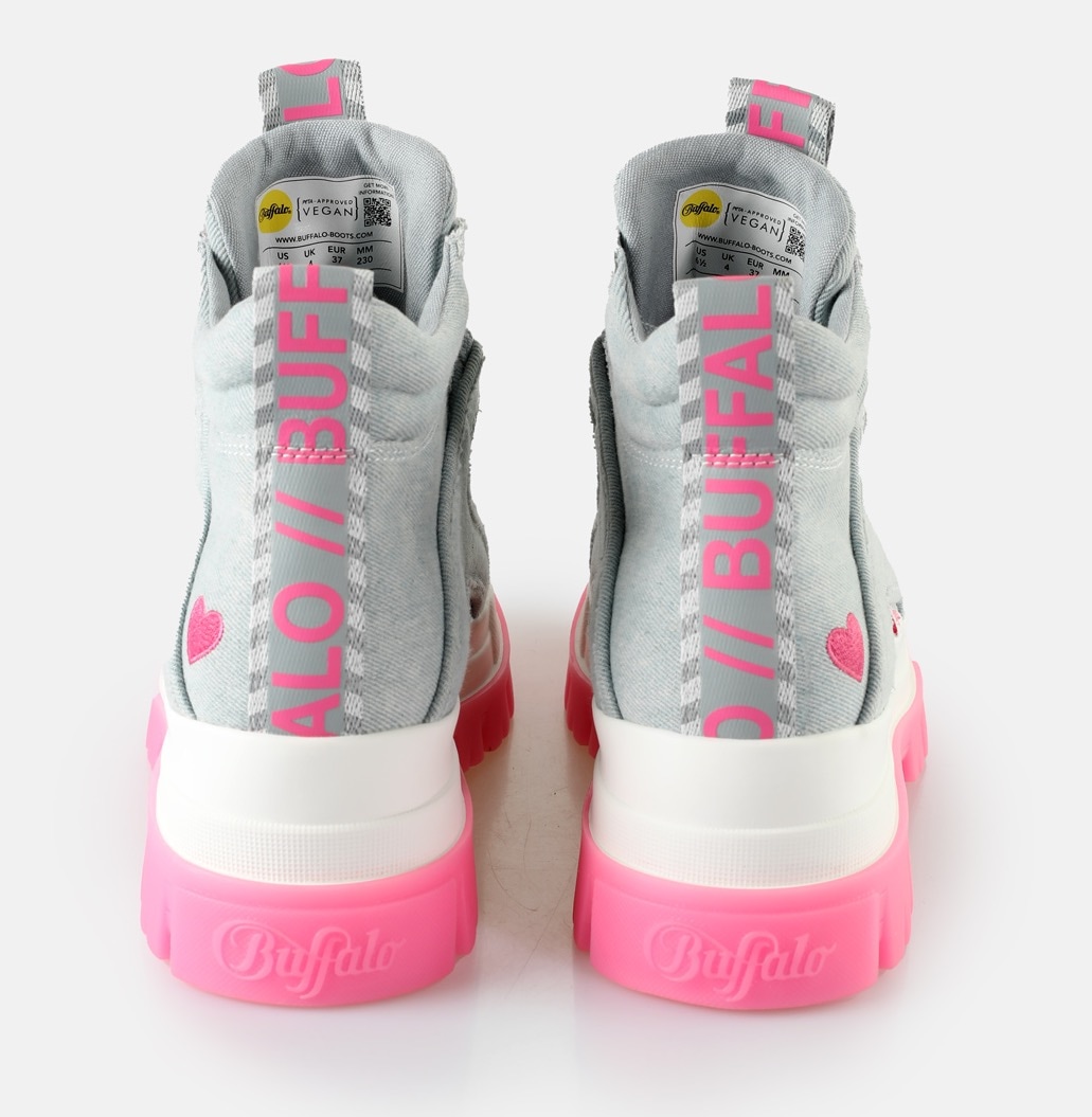 Buffalo Schnürboots  Freizeitschuh, High Top-Sneaker, mit Logoschriftzügen