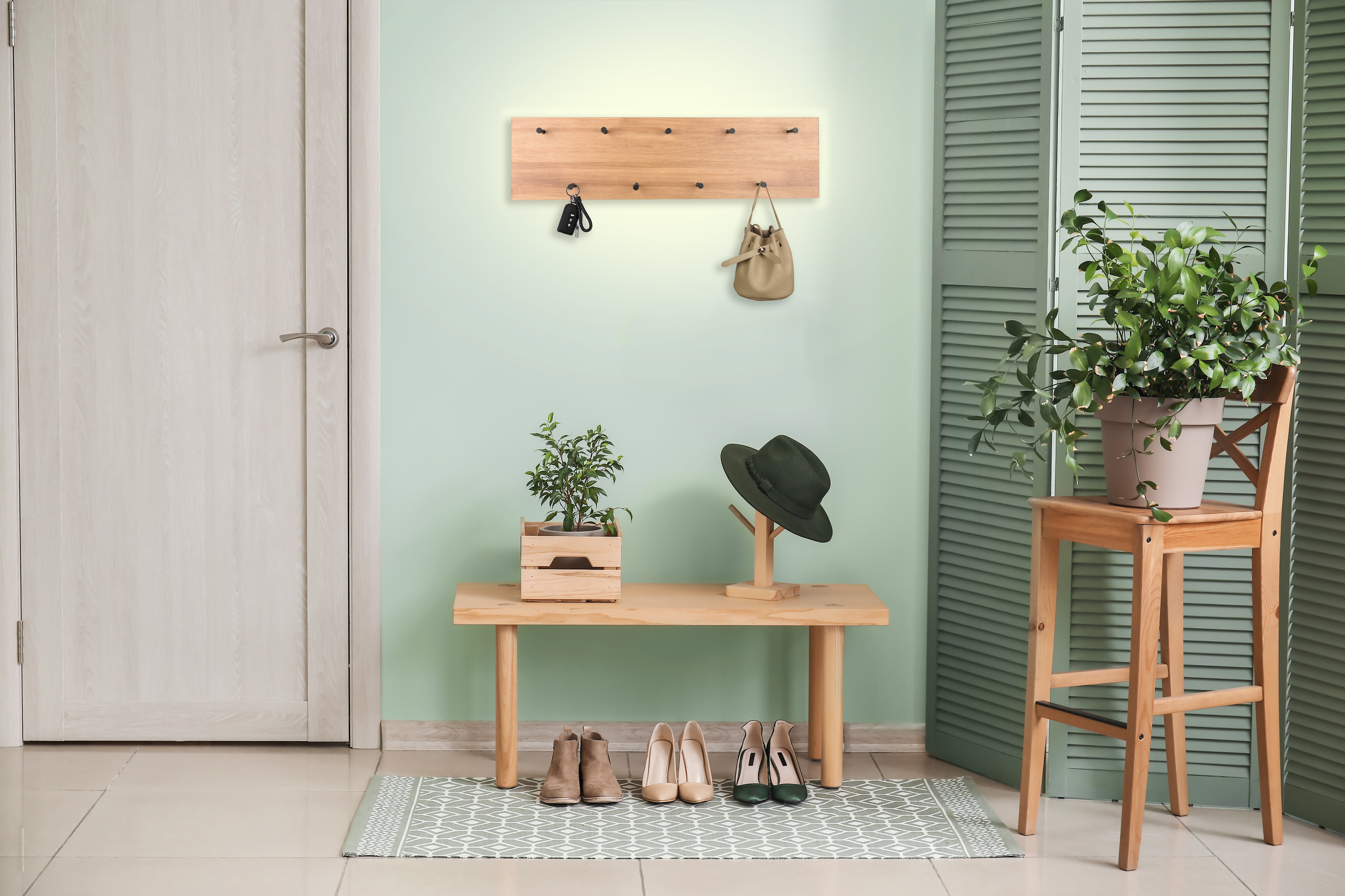 MIRRORS AND MORE Wandgarderobe "Samantha" 1 Stk. tlg. günstig online kaufen