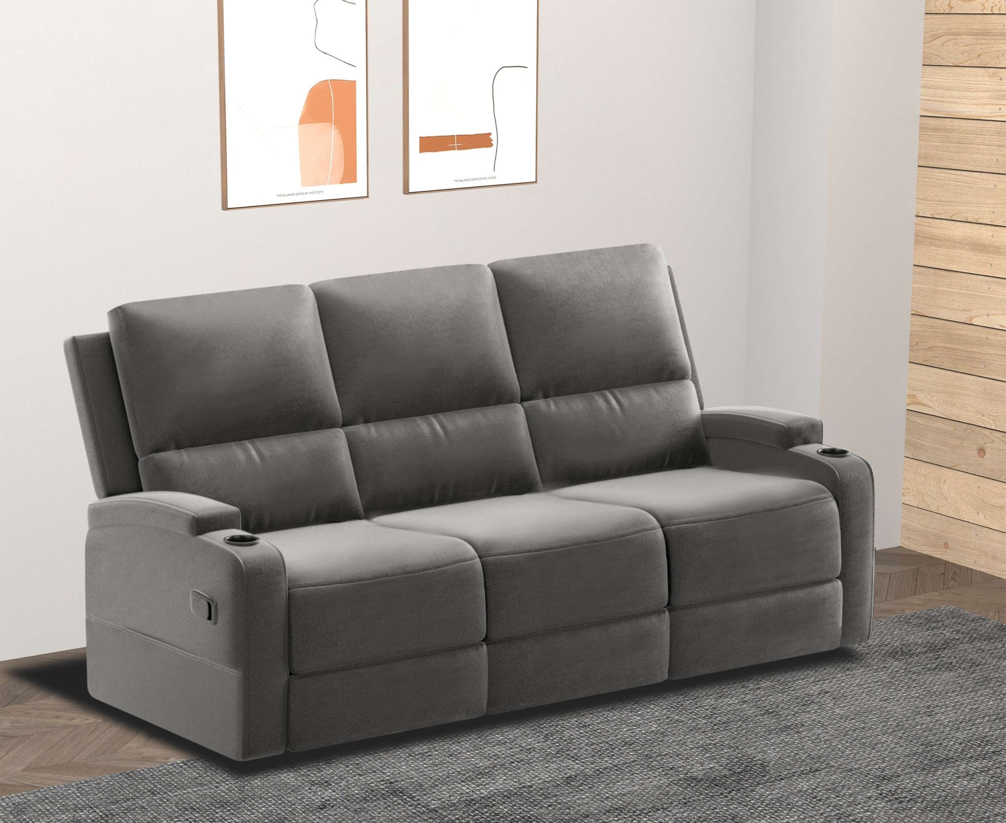 Home affaire 3-Sitzer "Napori", Kinosofa mit 2 x Relaxfunktion und Getränke günstig online kaufen