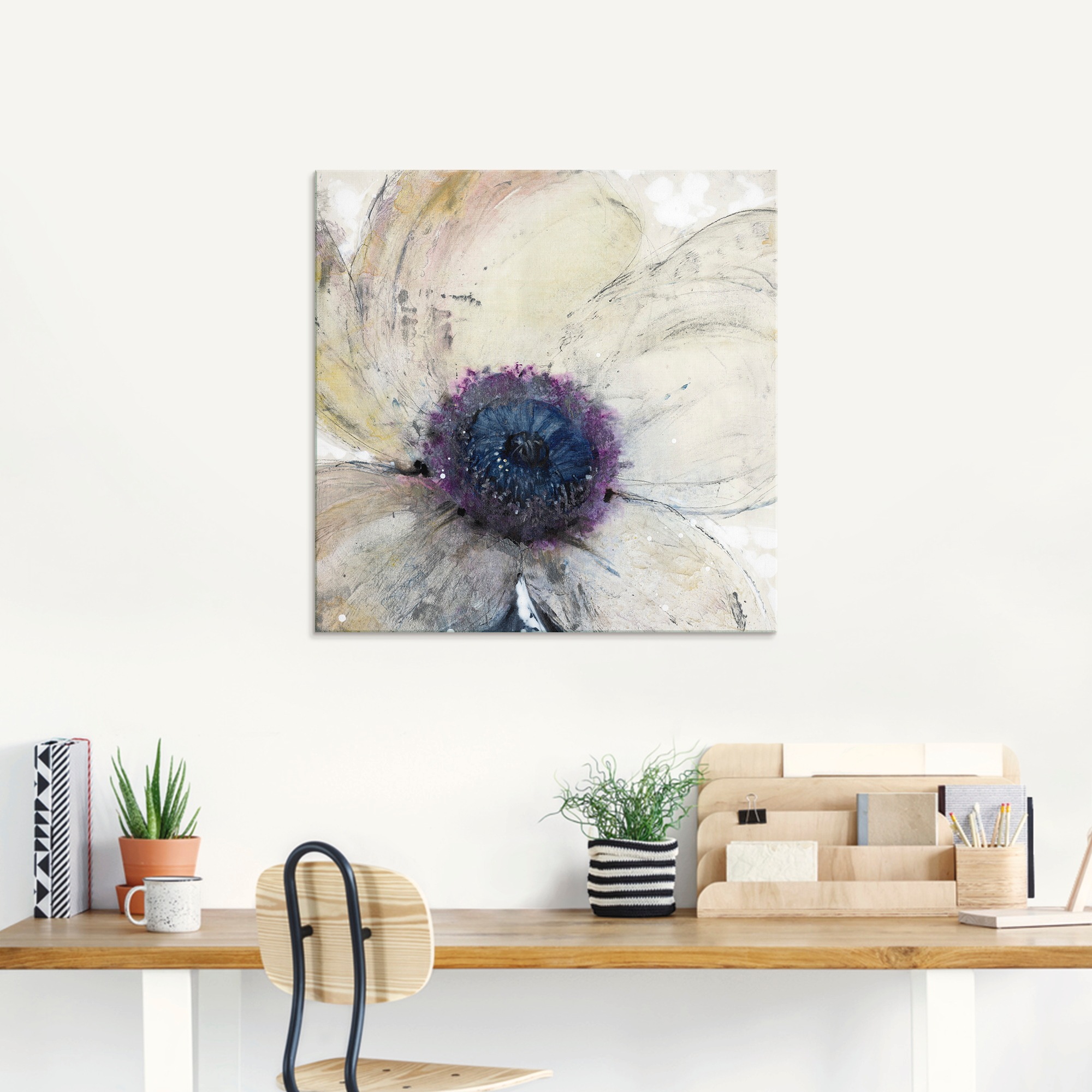 Artland Glasbild »Blumenfluss II«, Blumen, (1 St.), in verschiedenen Größen