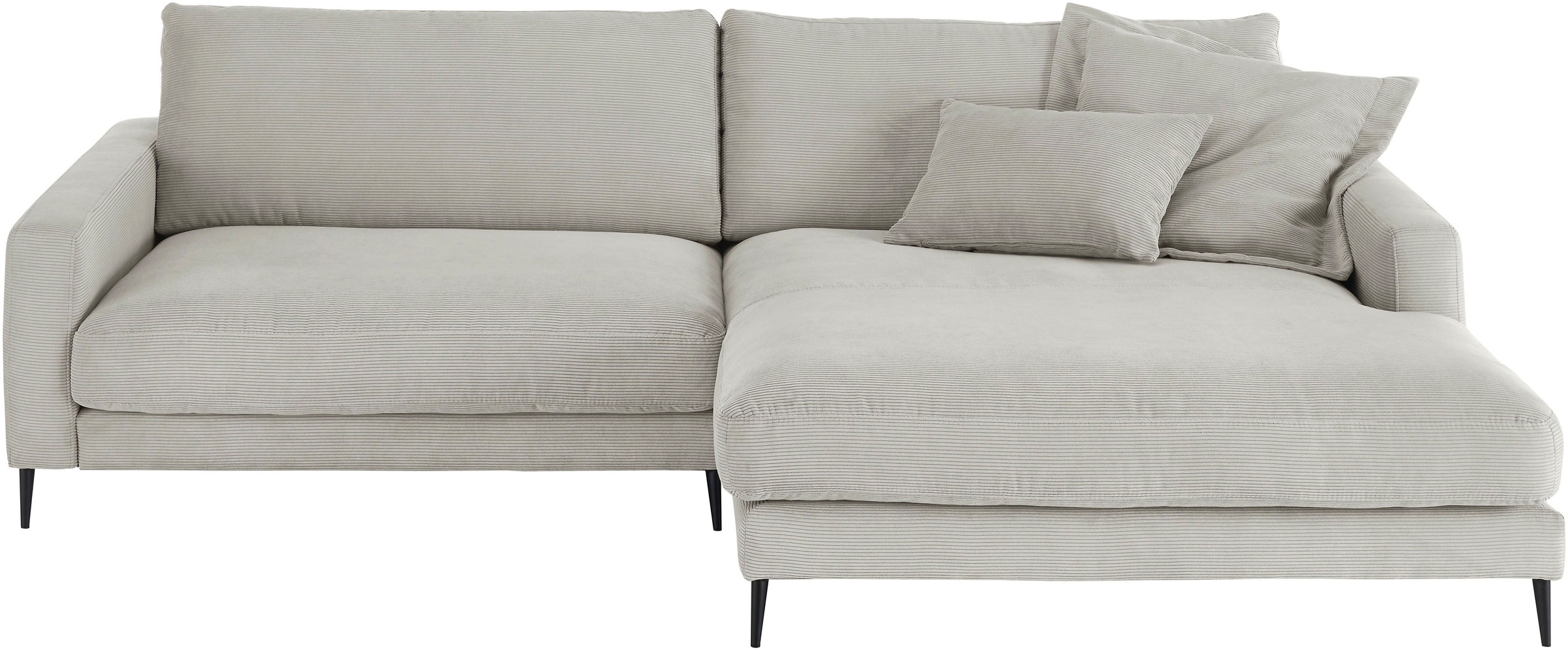 Home affaire Ecksofa "Downtown, B/T/H: 272/190/84 cm L-Form" weicher Sitzko günstig online kaufen
