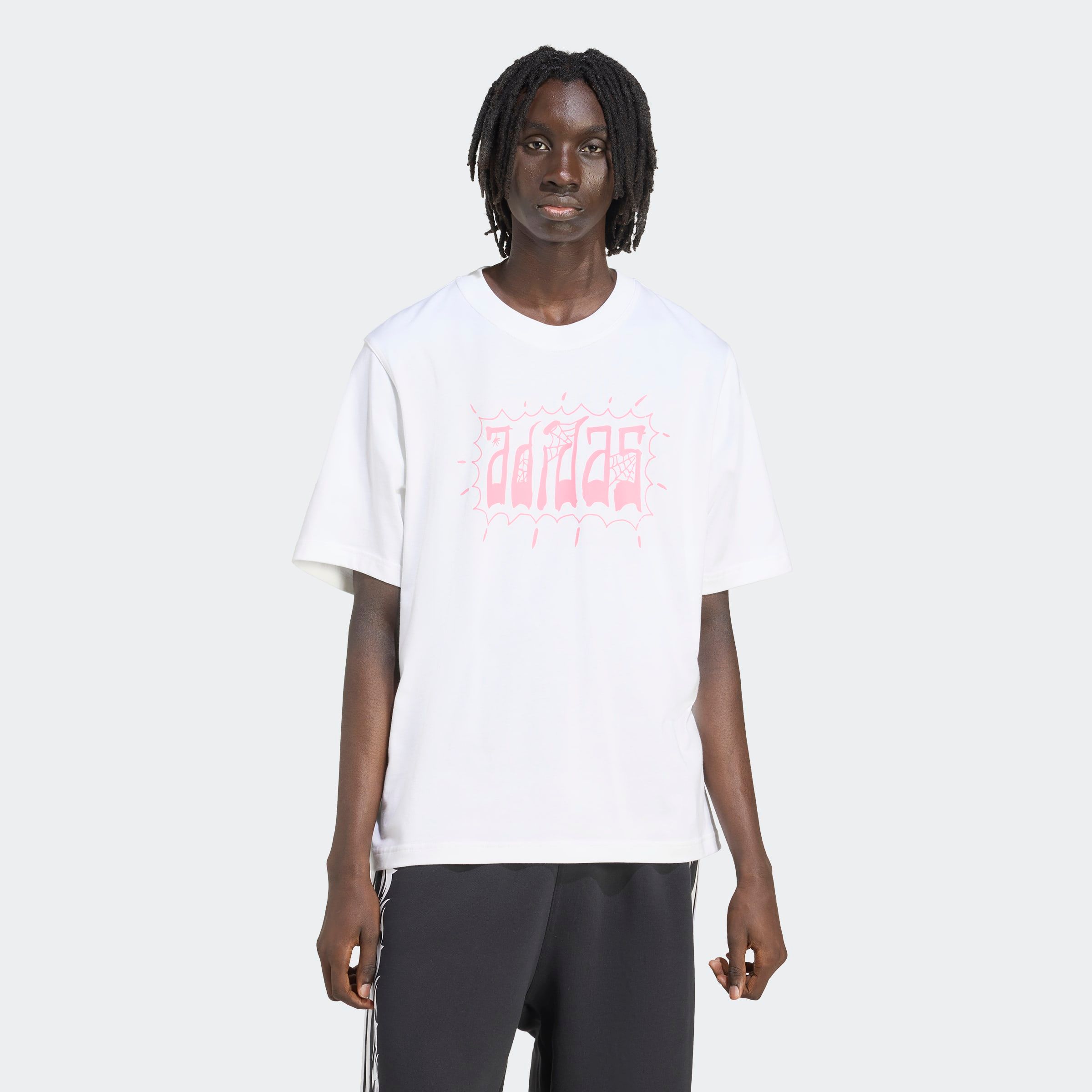 adidas Originals T-Shirt "USED OVERSIZED" Print T-Shirt, Used-Look, aus Baumwolle